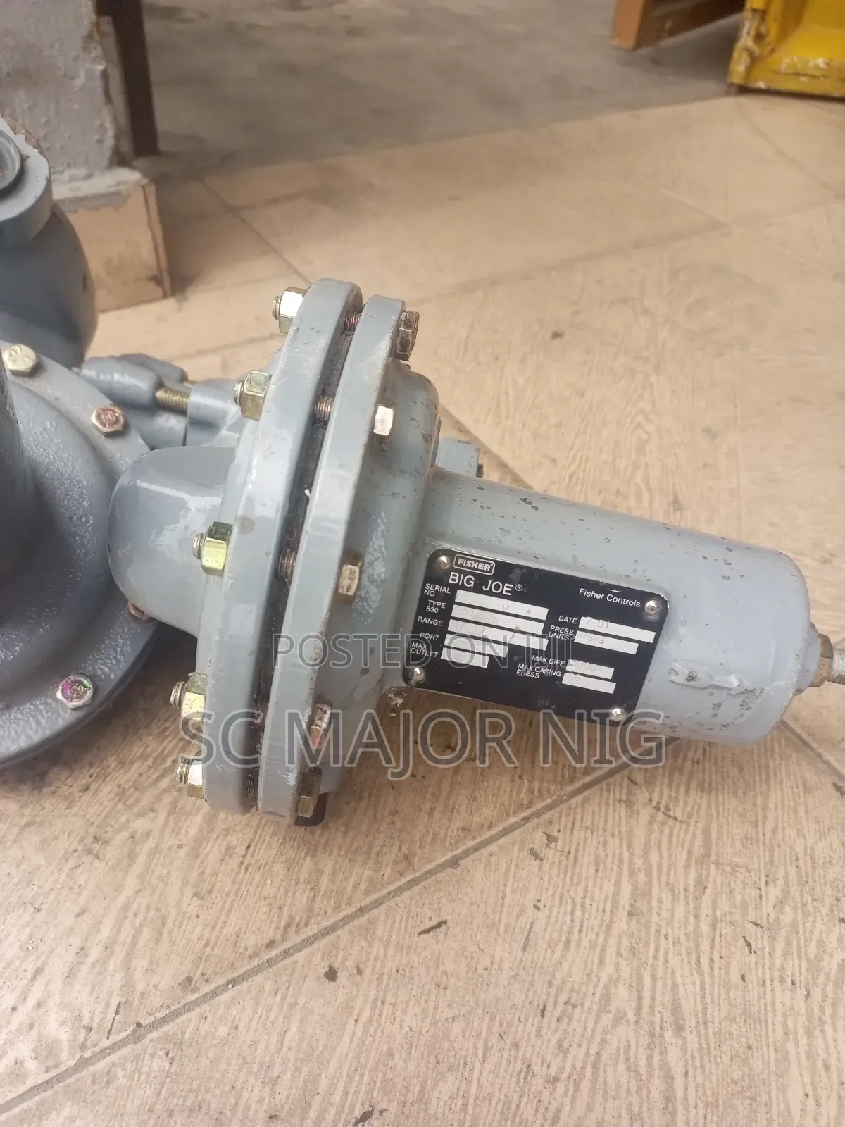 Fisher 1" Type 630 "Big Joe" Pressure Regulator Valve