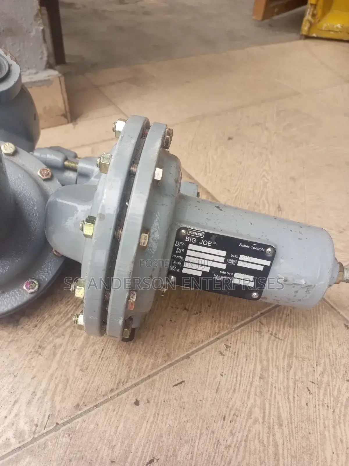 Fisher 1" Type 630 "Big Joe" Pressure Regulator Valve