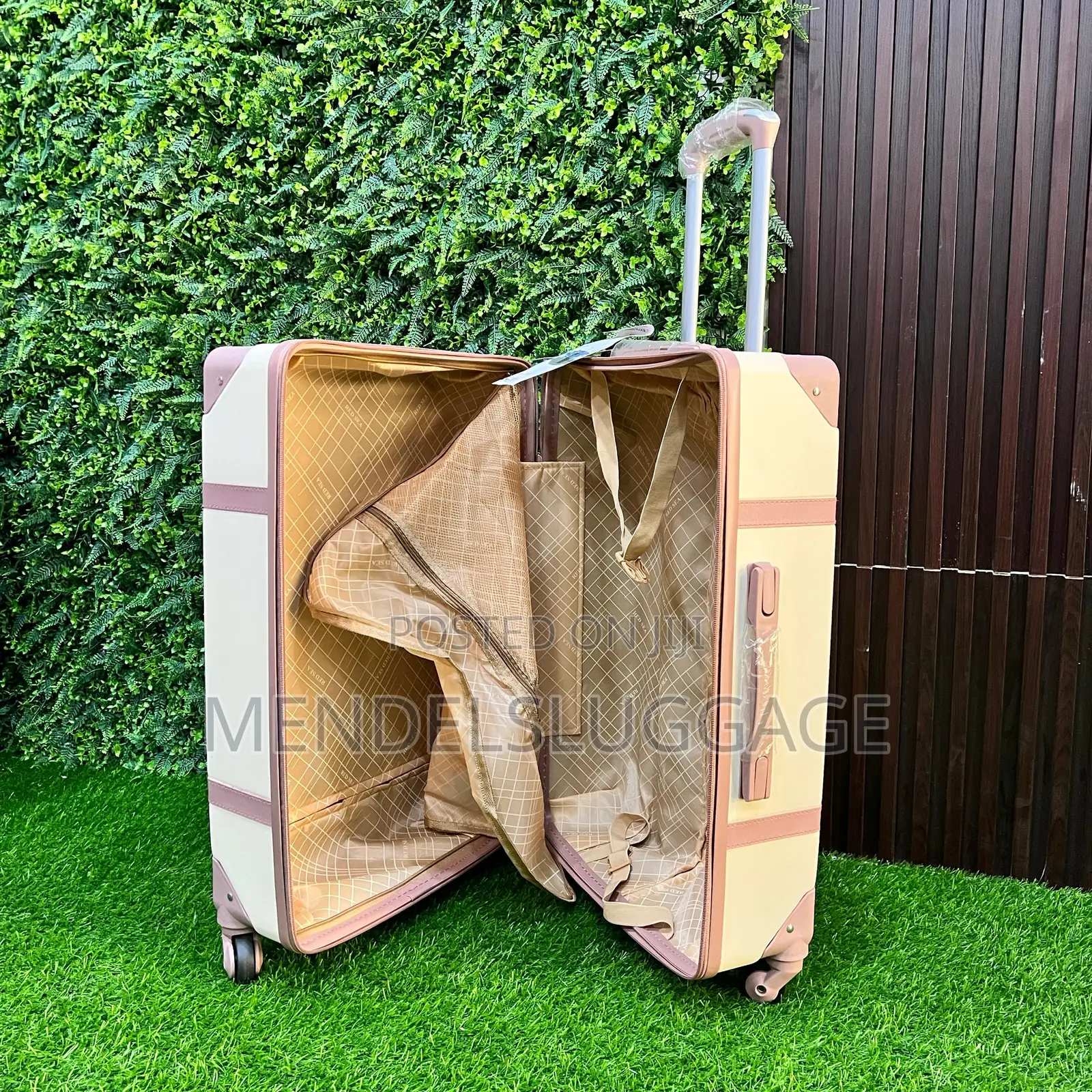 7-in-1 Cream Hard Case Travel Luggage Set