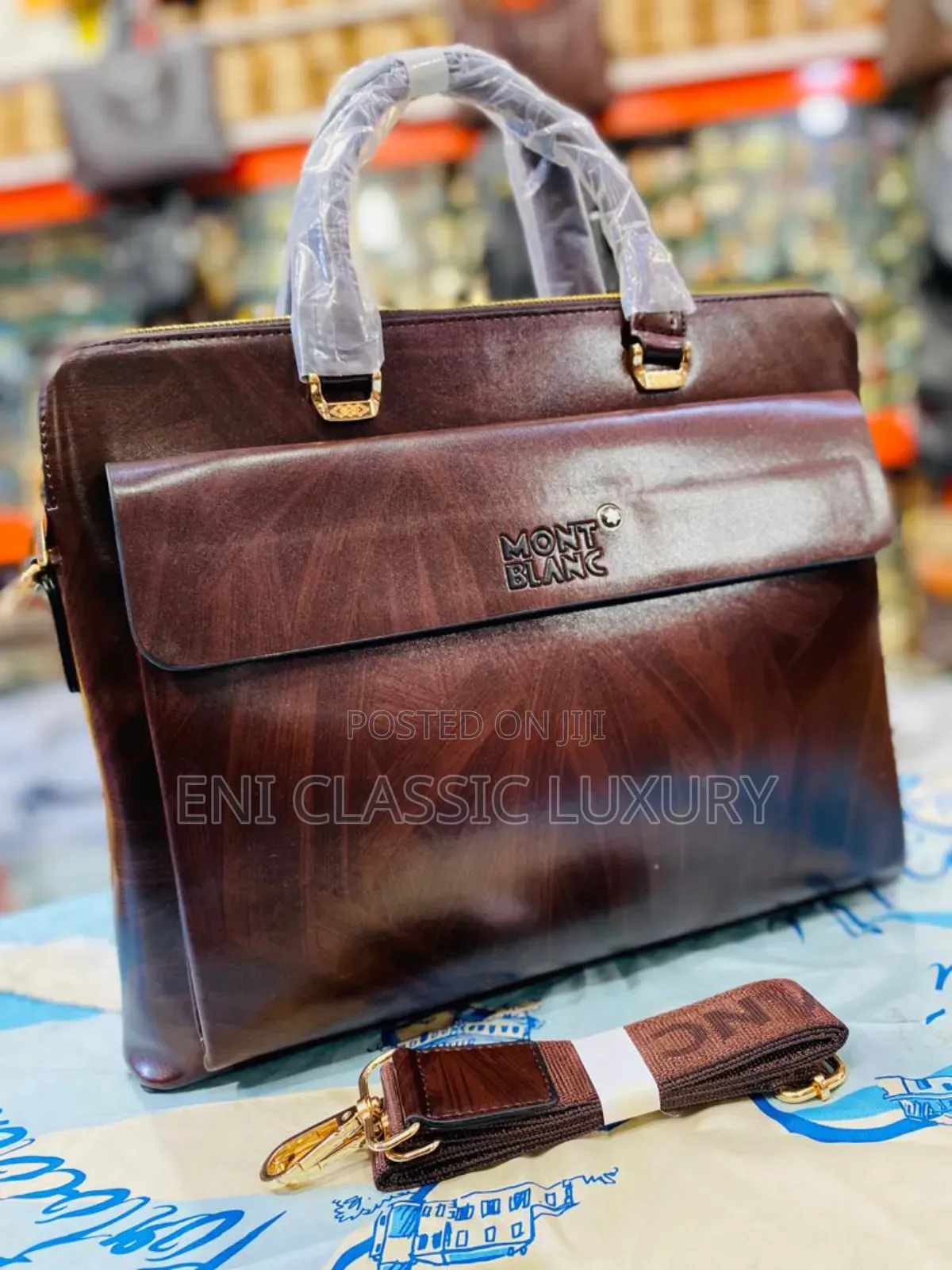 Best Quality Luxury Laptop Bags Mont Blanc Well Banded