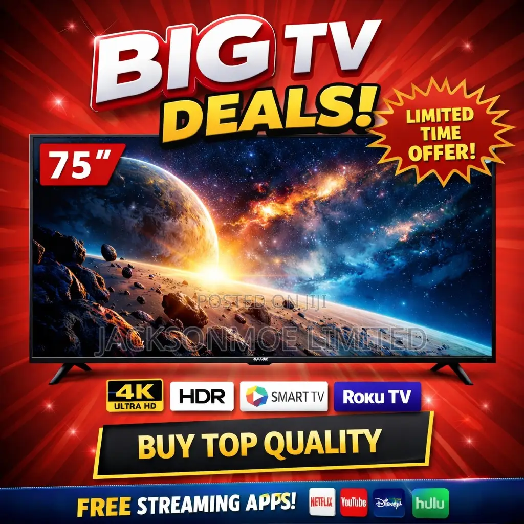 75 Inches Smart TCL Television