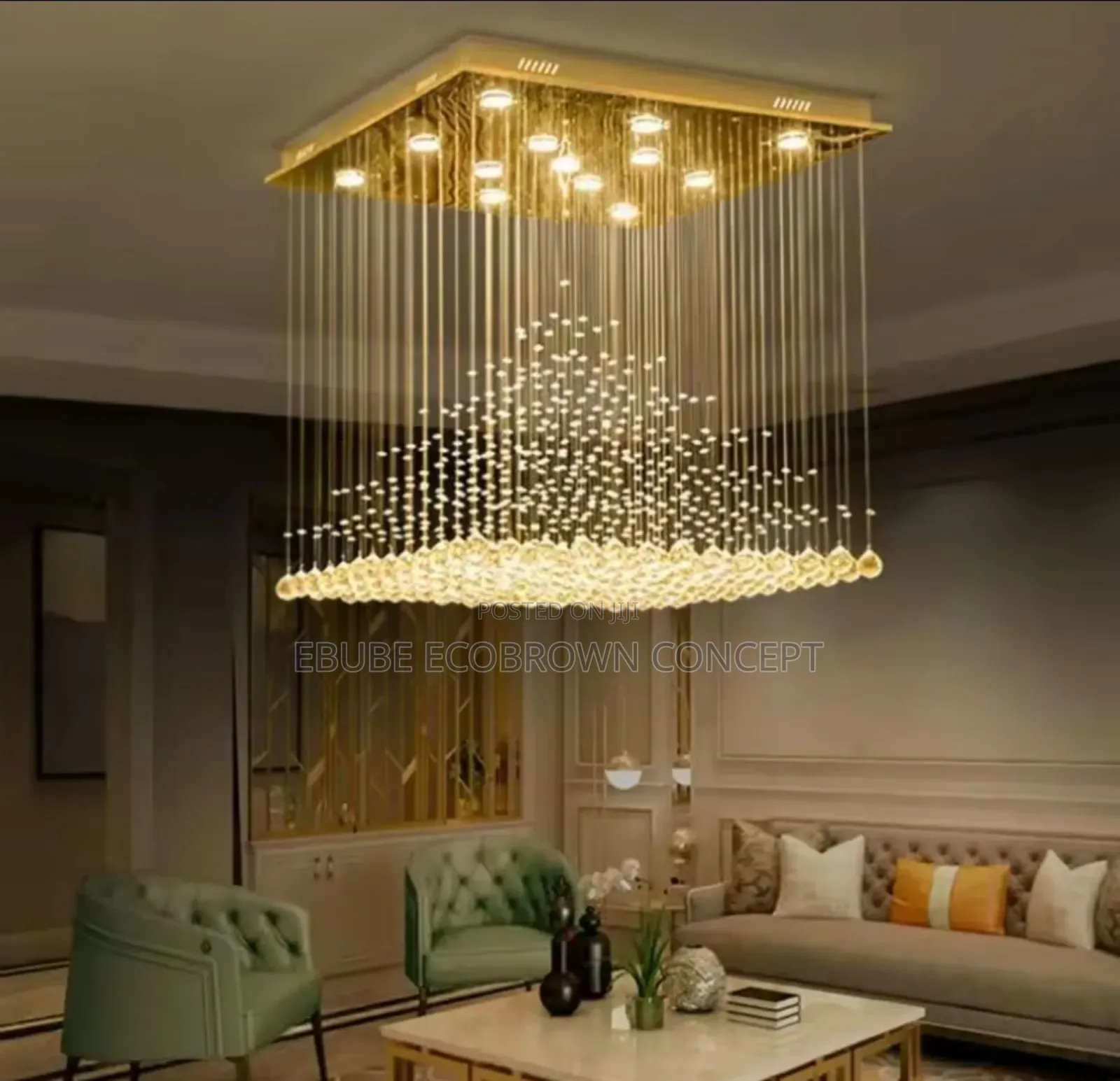 Raindrops Crystal Luxury Chandelier Light for Modern Homes 600/1000mm