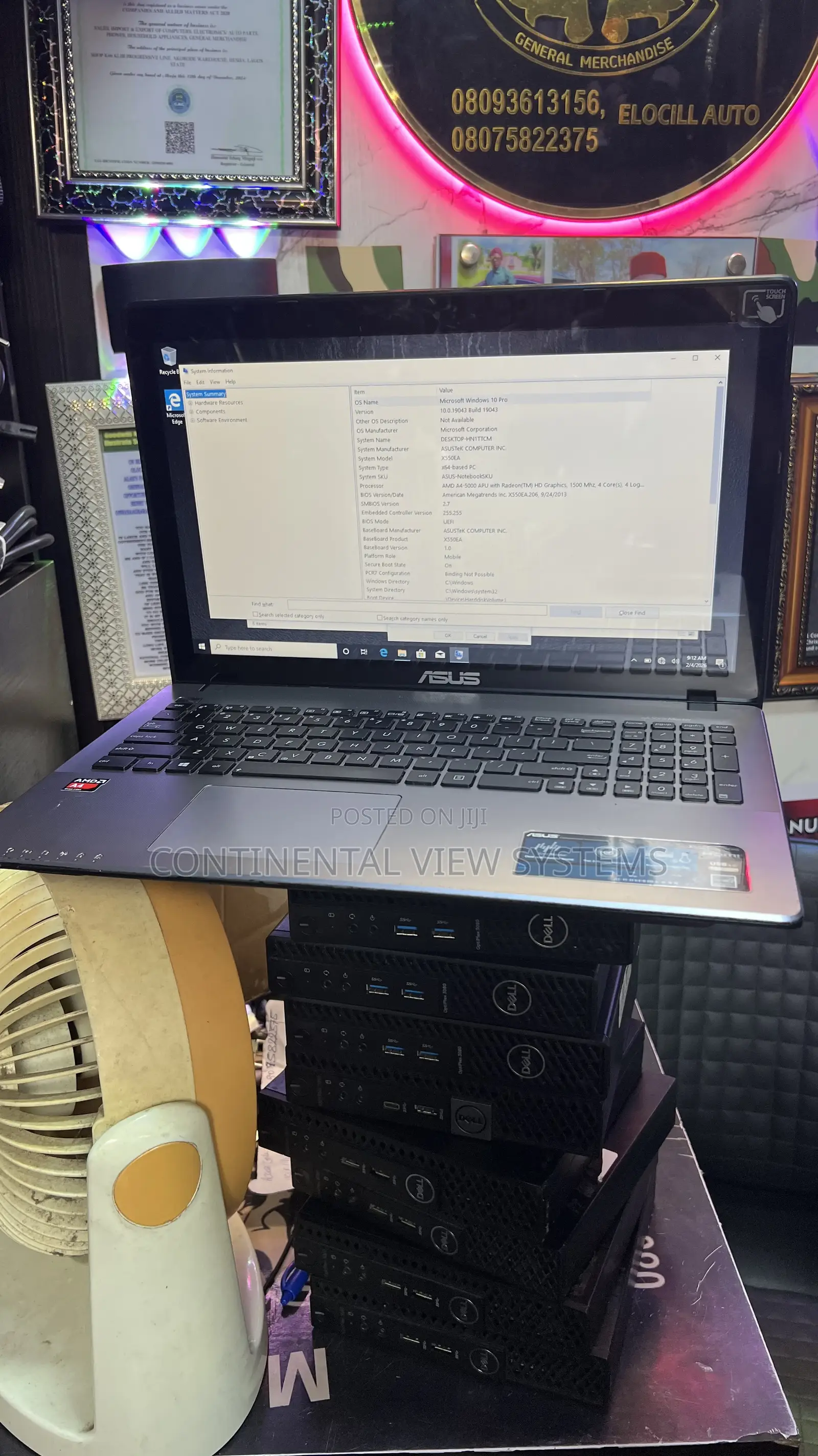 Laptop Asus X550CA 8GB AMD A4 HDD 160GB