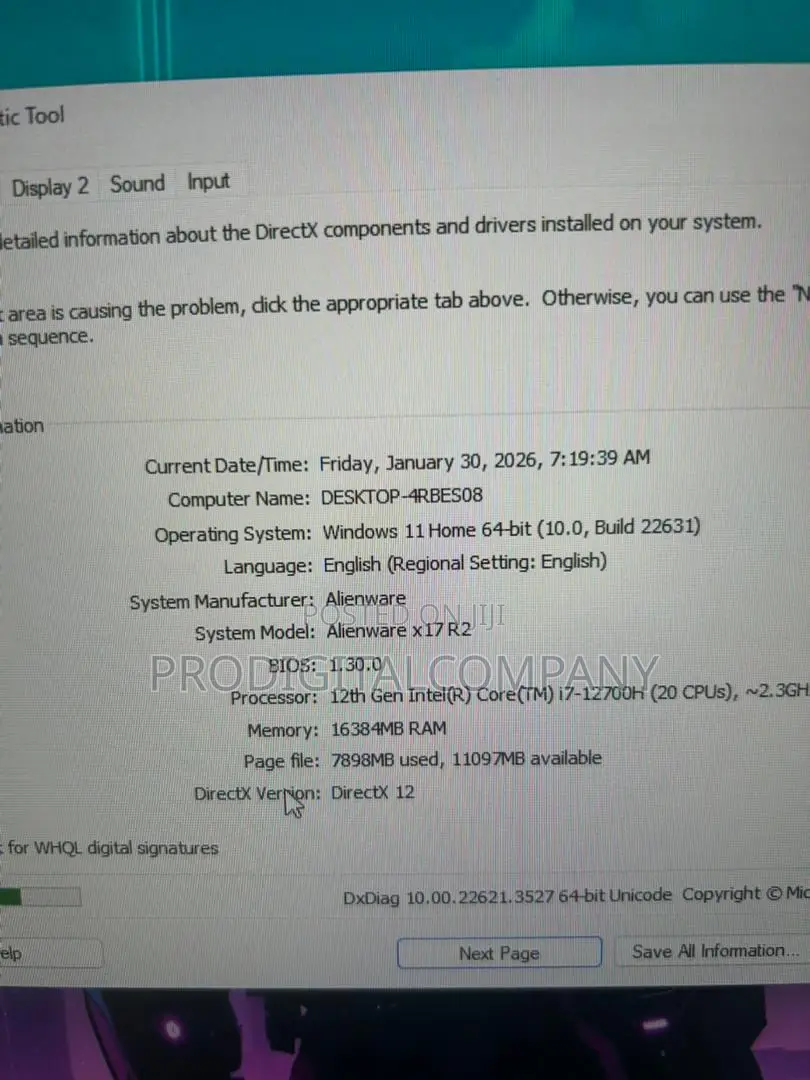 Laptop Alienware M17x R2 16GB Intel Core i7 SSD 512GB
