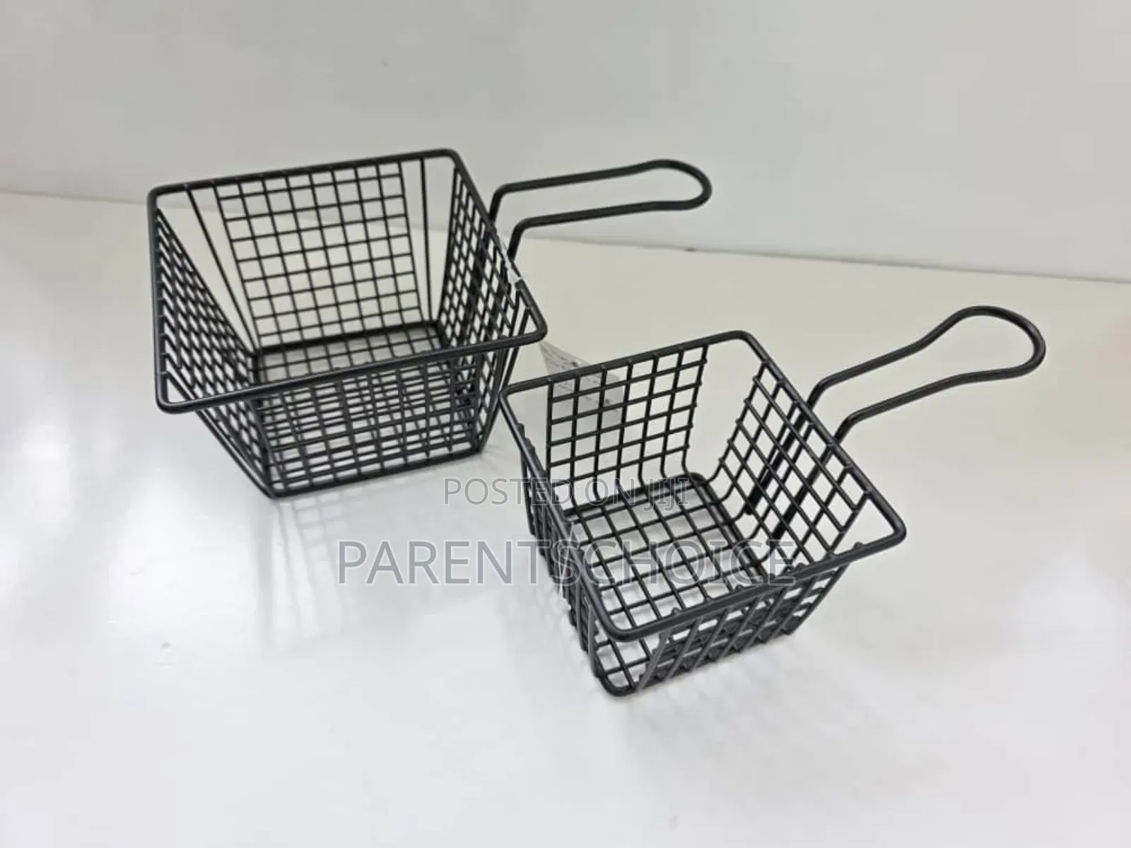 Fry Basket Silver, Black or Gold - 2pcs