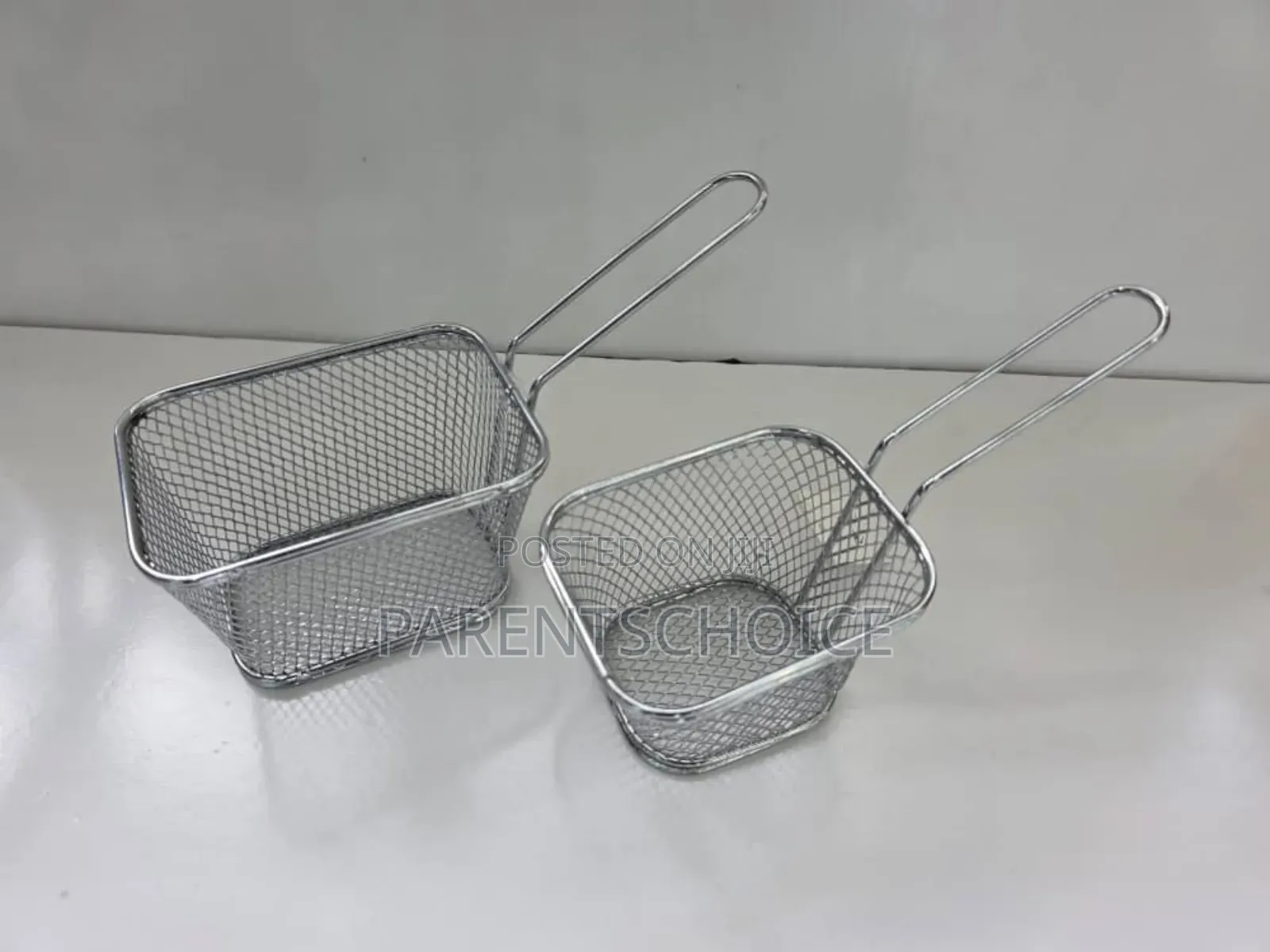 Fry Basket Silver, Black or Gold - 2pcs