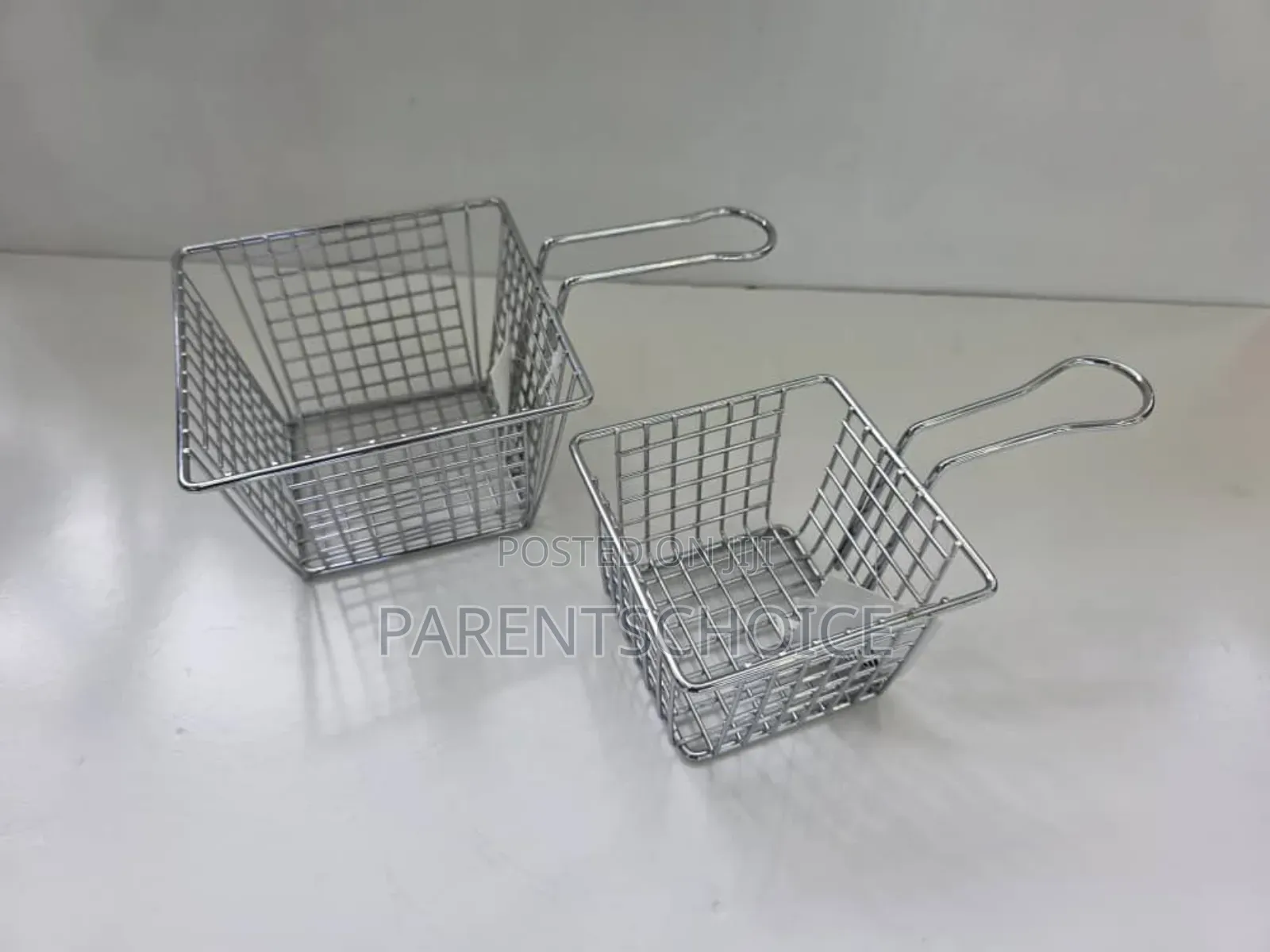 Fry Basket Silver, Black or Gold - 2pcs