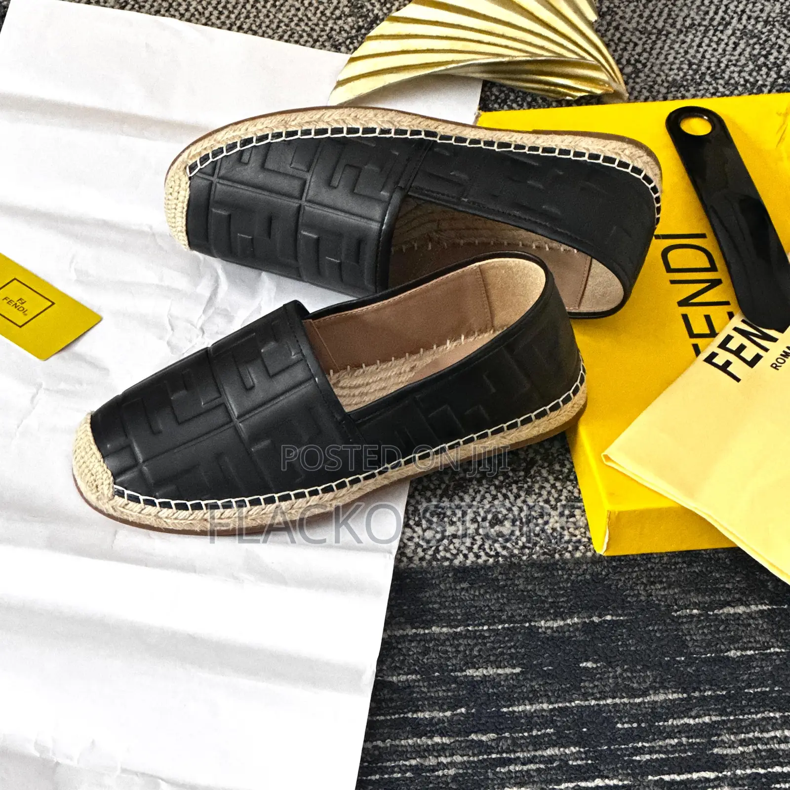 Original Fendi Espadrilles Loafers Shoes