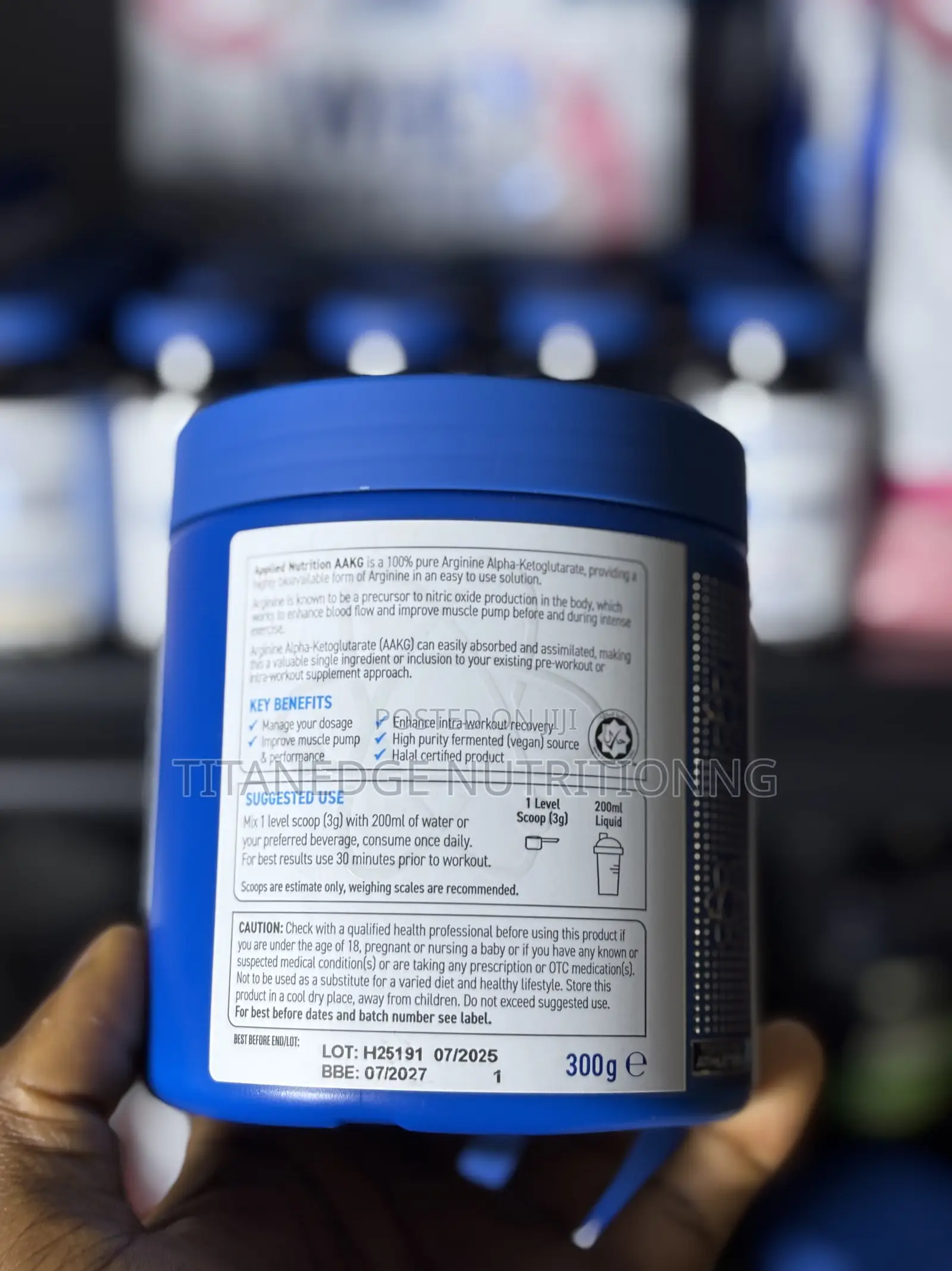 Applied Nutrition Aakg (L Arginine Alpha Ketoglutarate) Pre Workout