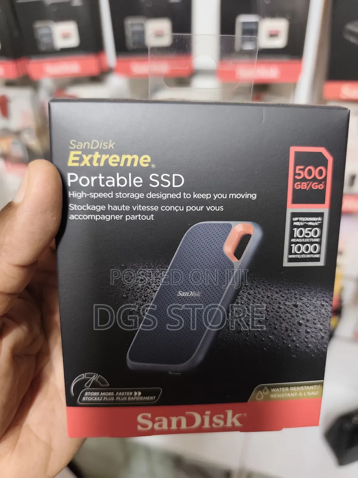 Sandisk 500gb Extreme 1050mbs Portable External SSD