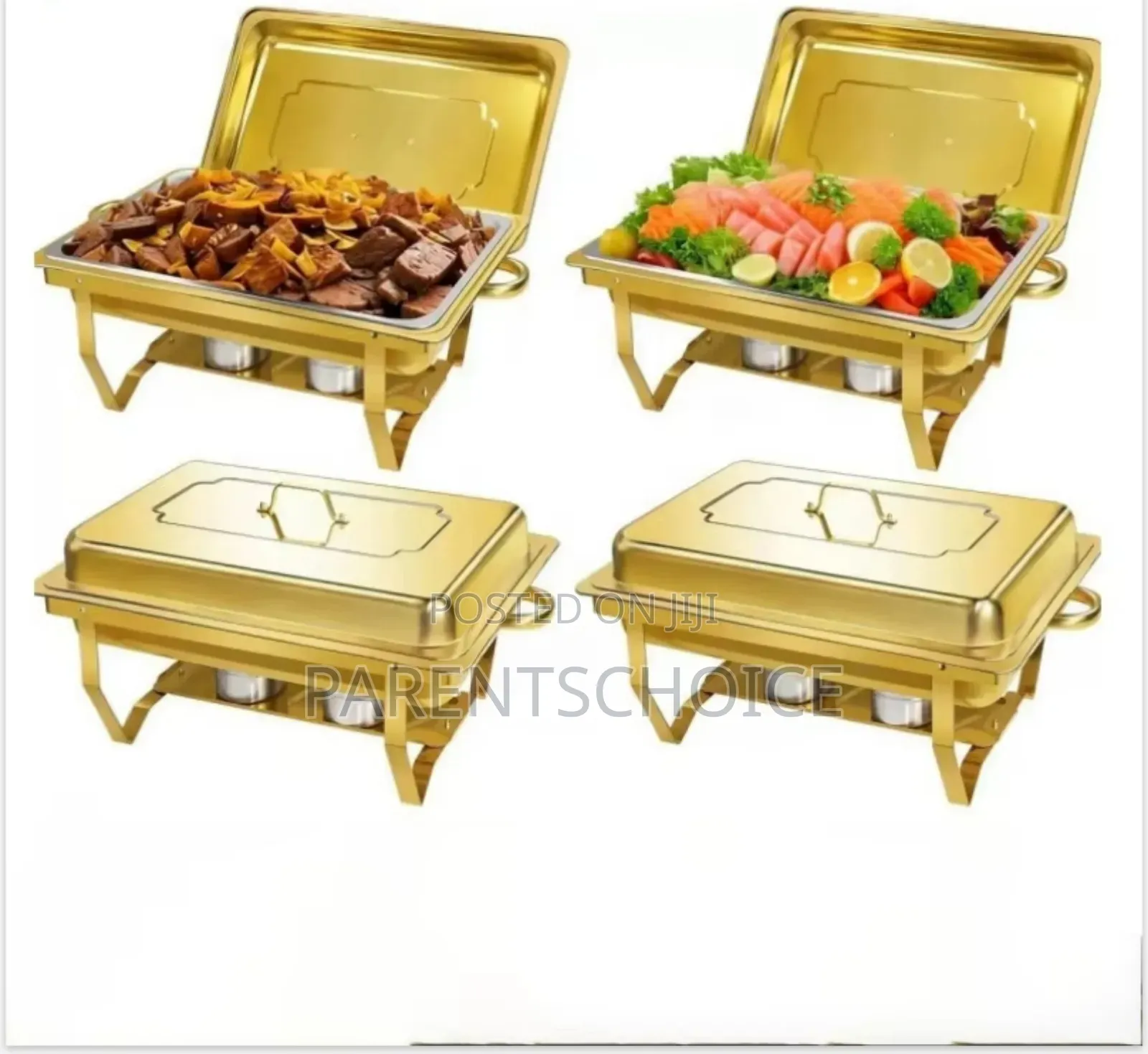 High Quality Gold 12l Stainless Steel Chafing Dish Buffet Set