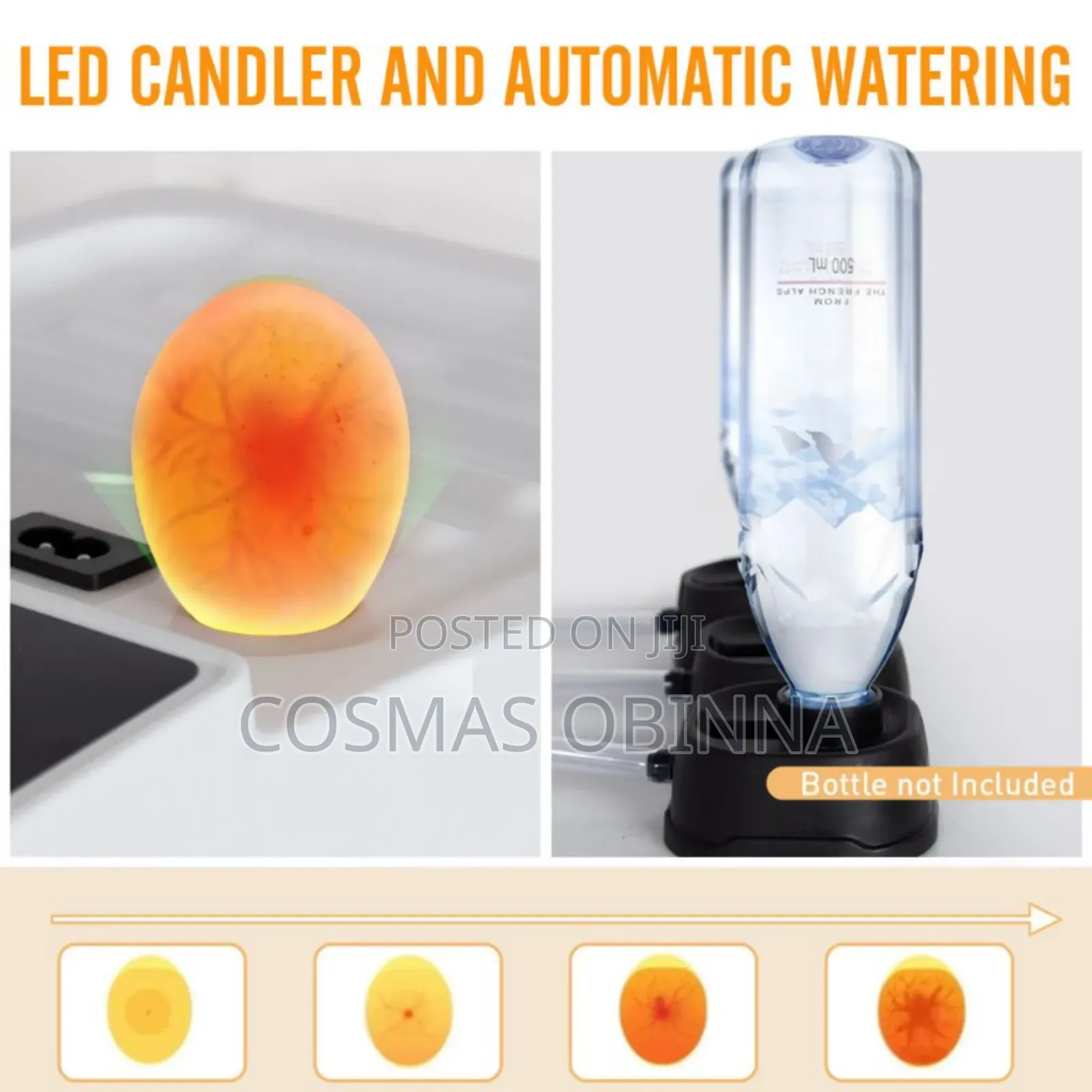 15 Eggs Incubator Dual Power