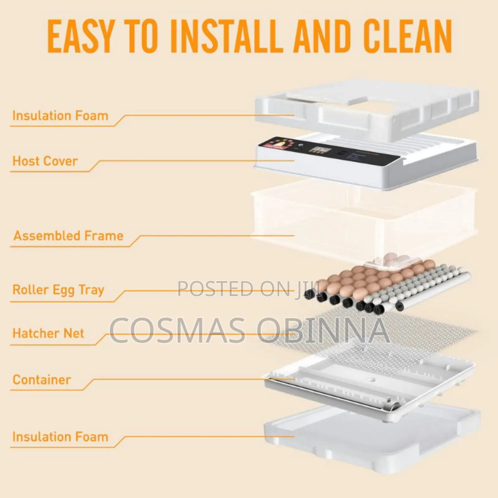 10 Eggs Incubator With Inbuilt Inverter