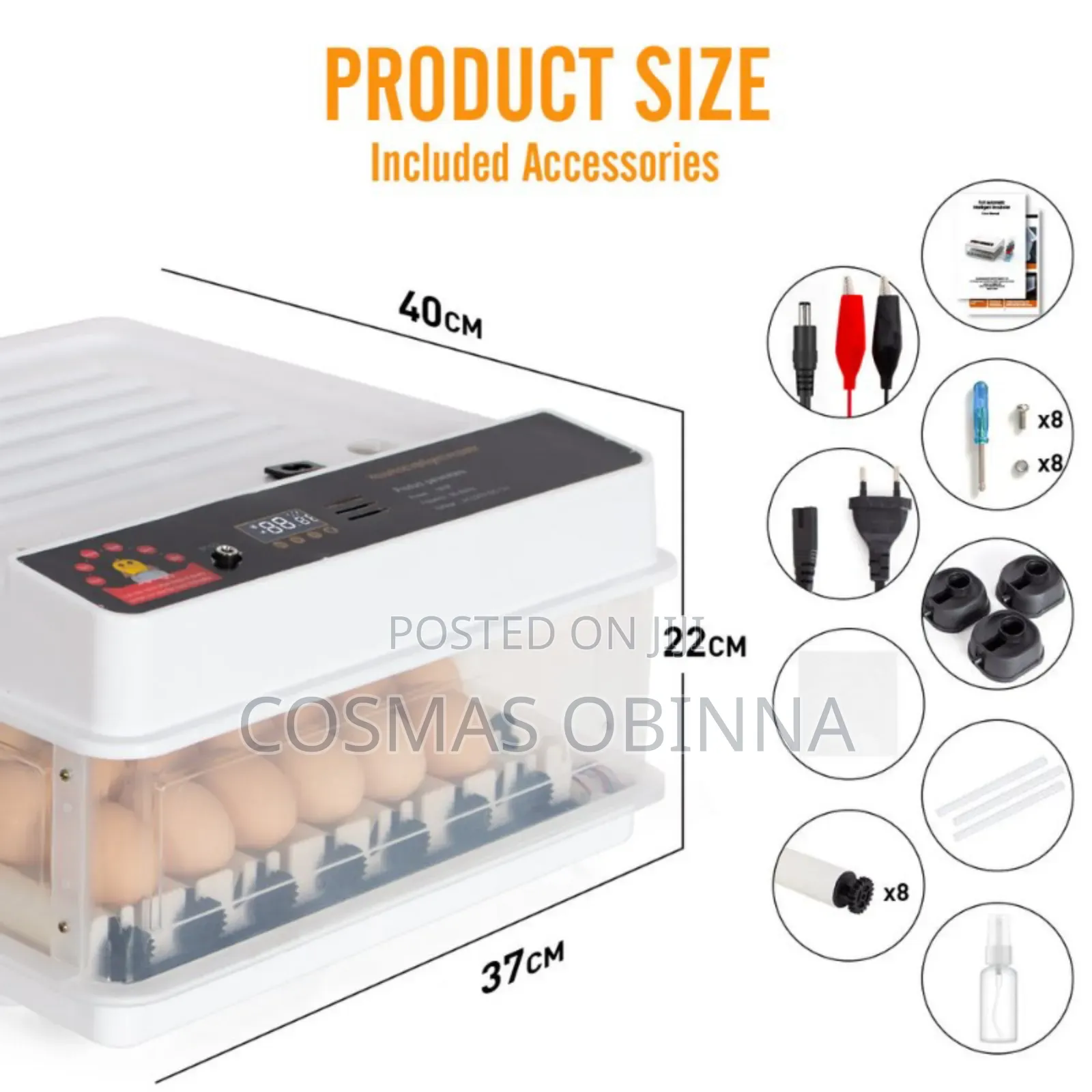 10 Eggs Incubator With Inbuilt Inverter