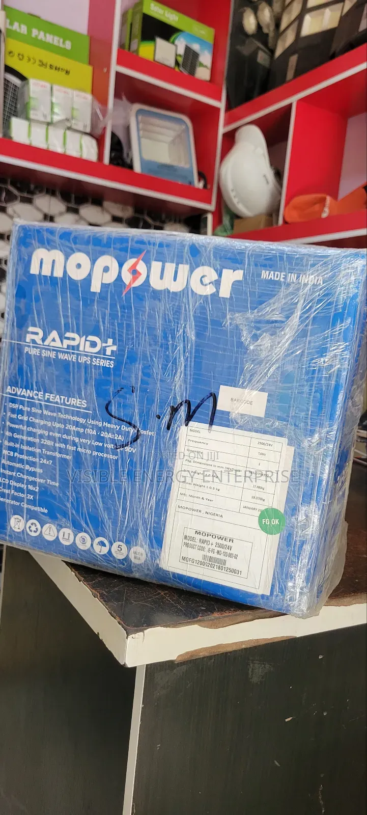 Mopower 2.5kva/24v Pure Sine Wave Transformer-Based Inverter