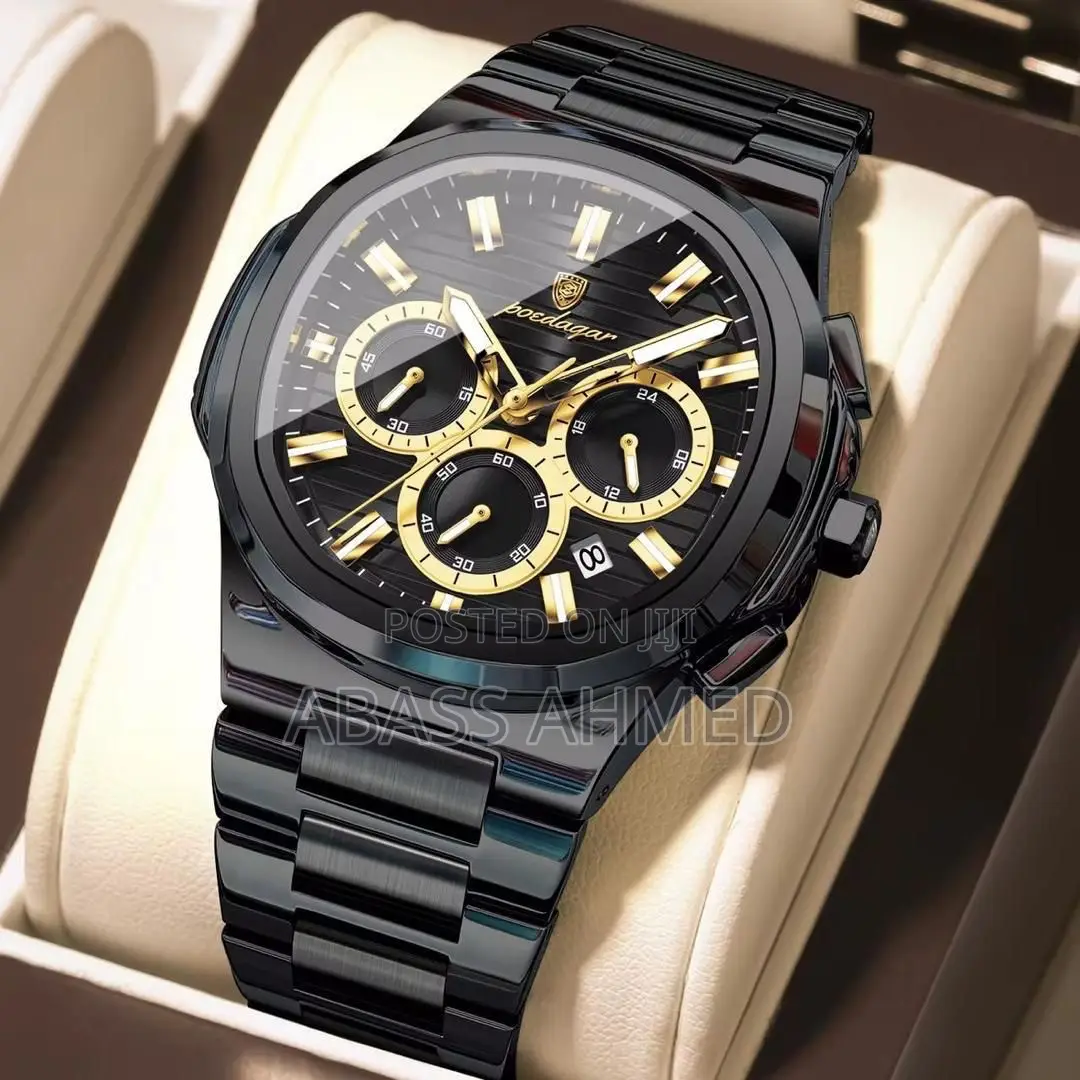 *Poedagar Chain* _Chronograph_ Waterproofs With Sapphire Glass _