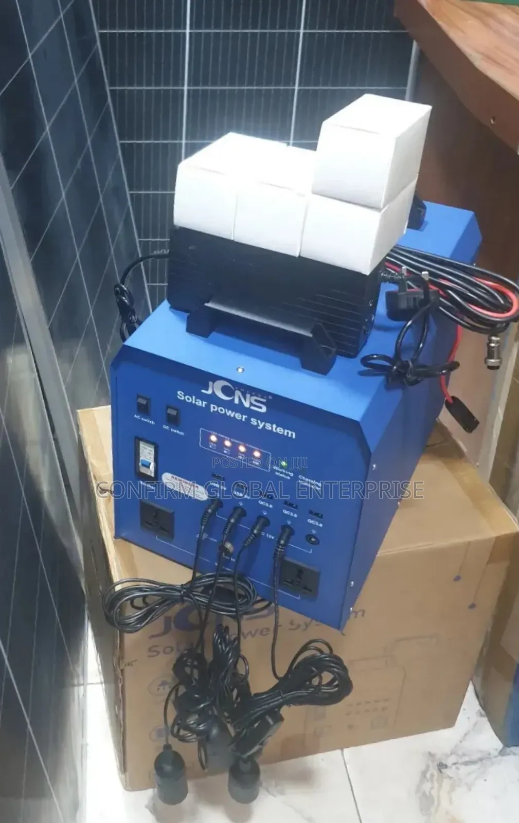 New Upgraded 1800w All in One JCNS Solar Generator With 2 Solar Panel