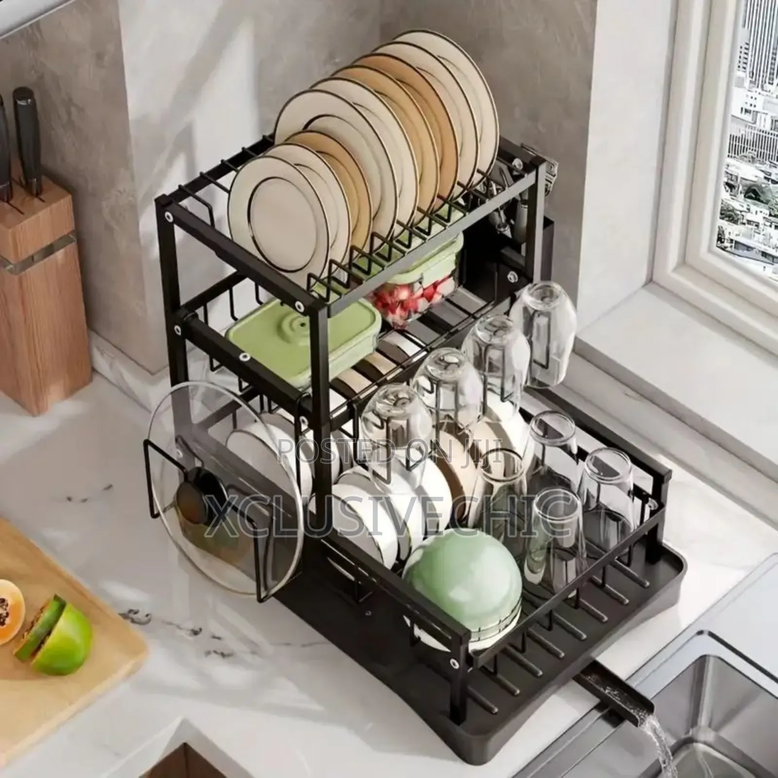 Carbon Steel 3layer Dish Rack