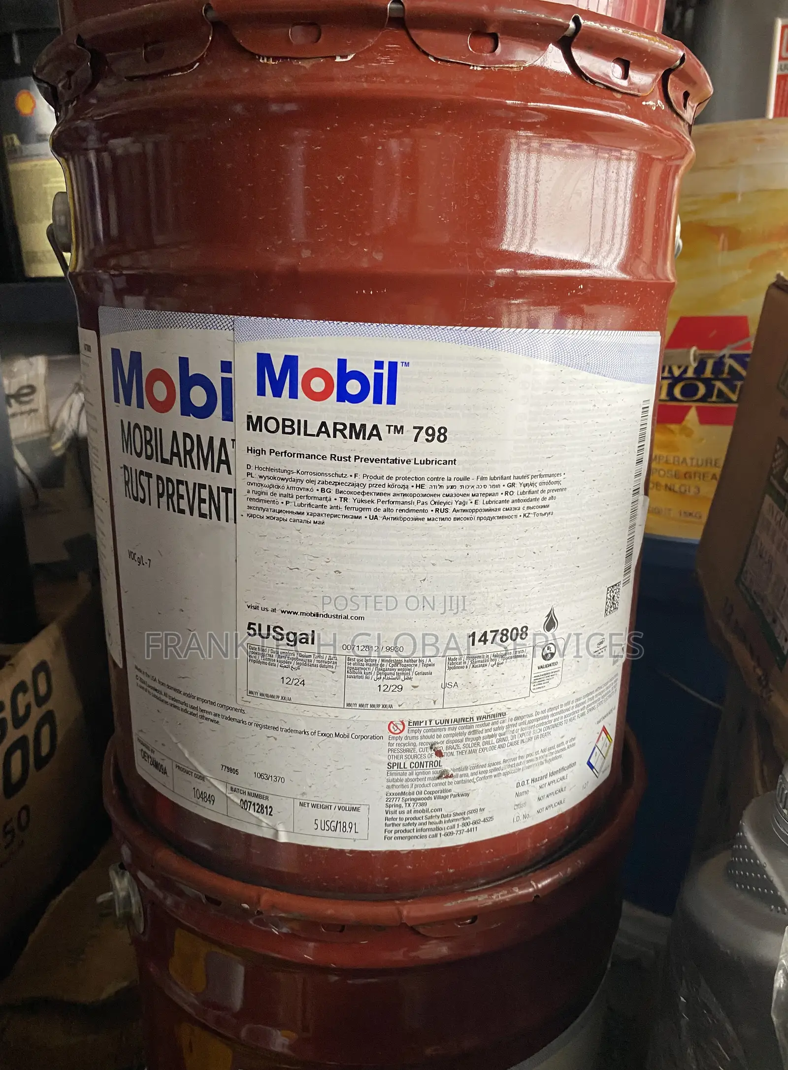 Mobilarma 798 Rust Preventive Lubricants