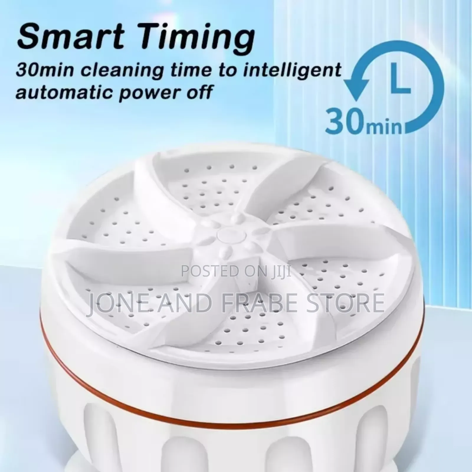 Portable Mini Ultrasonic Turbine Washing Machine
