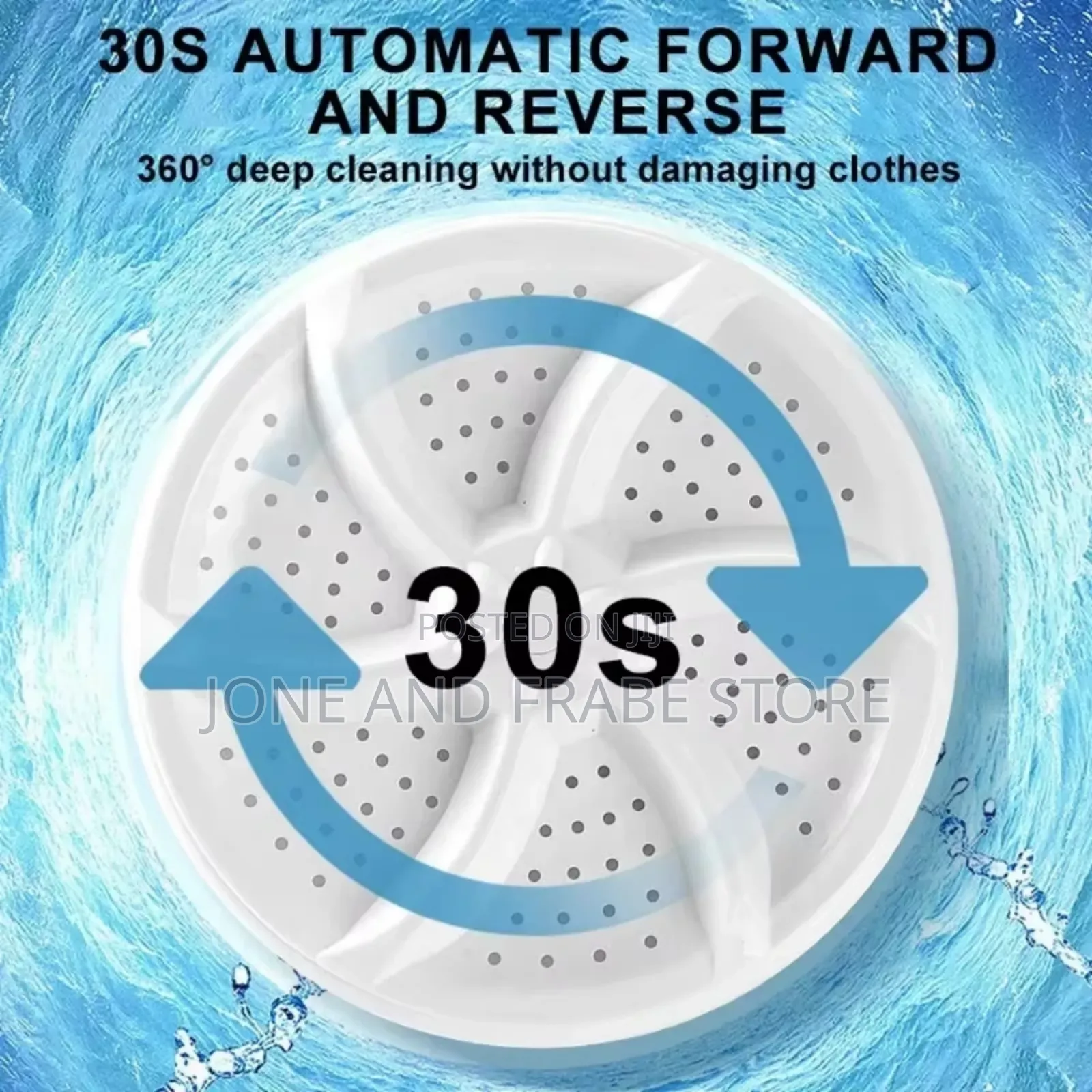 Portable Mini Ultrasonic Turbine Washing Machine