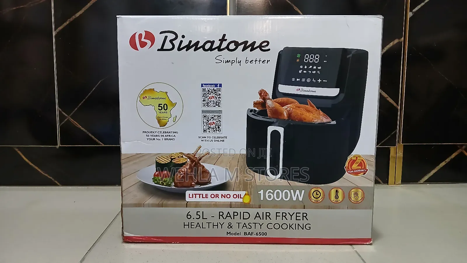 Binatone Air Fryer - Baf 6500 (6.5 Litres)