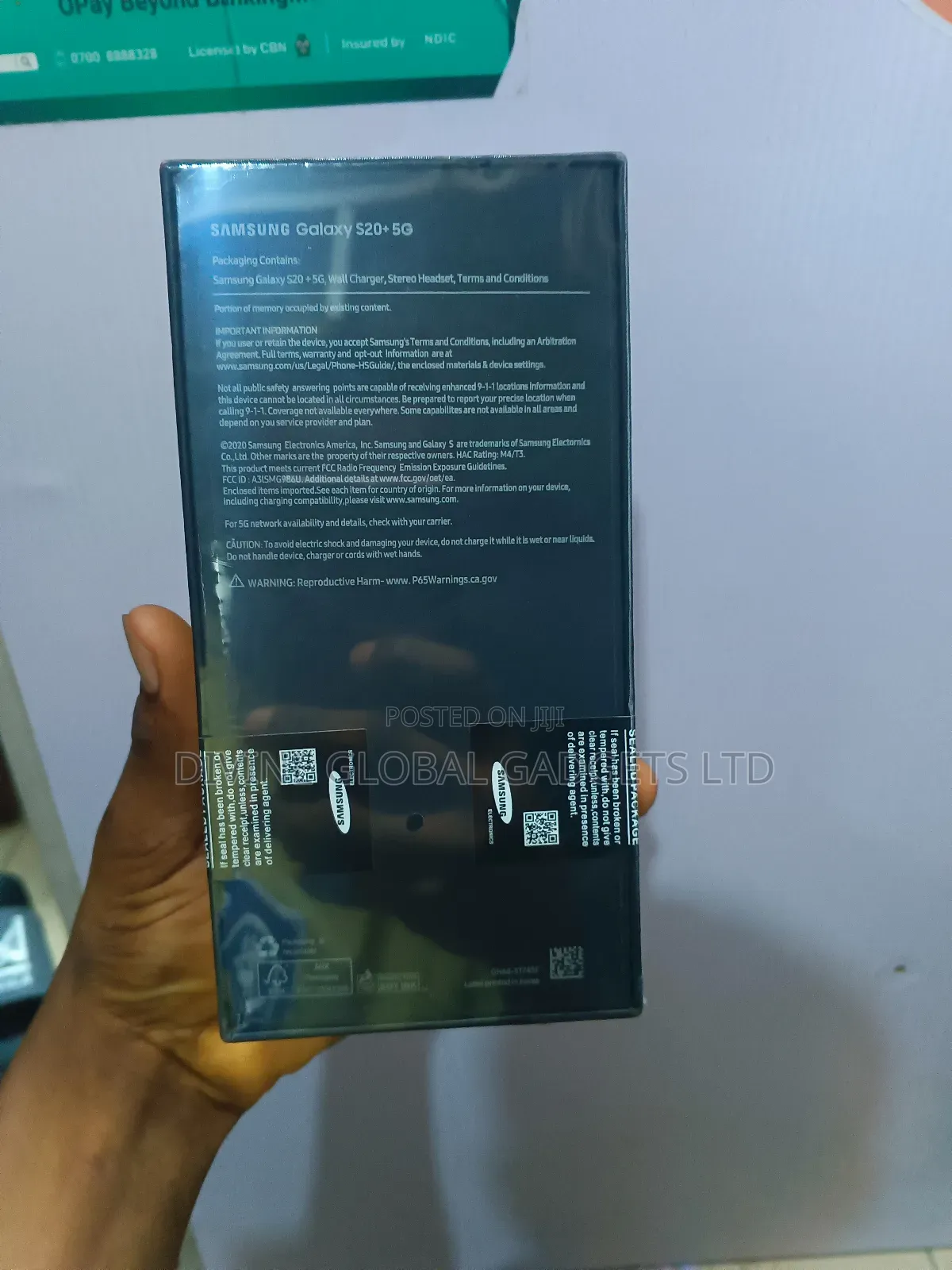 New Samsung Galaxy S20+ 5G 128 GB Blue