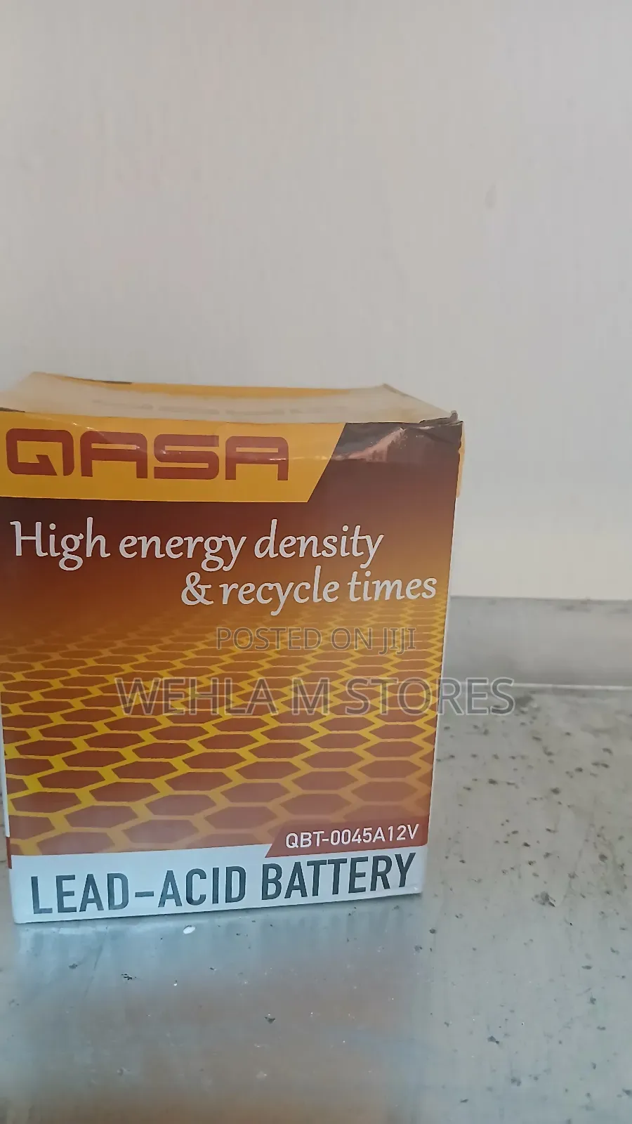 Qasa Lead Acid Replacement Battery for Rechargeable Fan - QBT-0045a12v