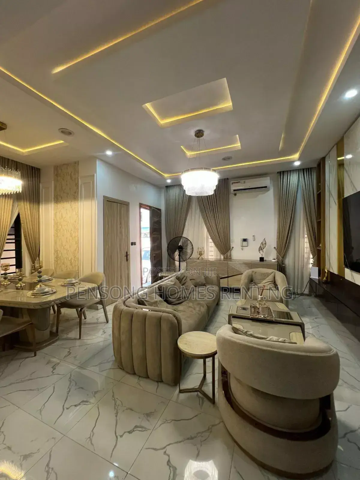 Furnished 4bdrm Duplex in Ikota Gra, Lekki Expressway for rent