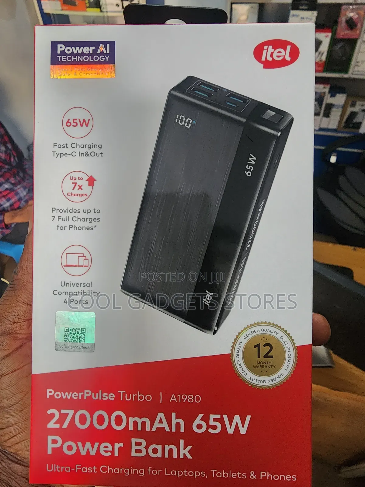 Itel Powerpulse A1980 27000mah 65w Laptop Power Bank
