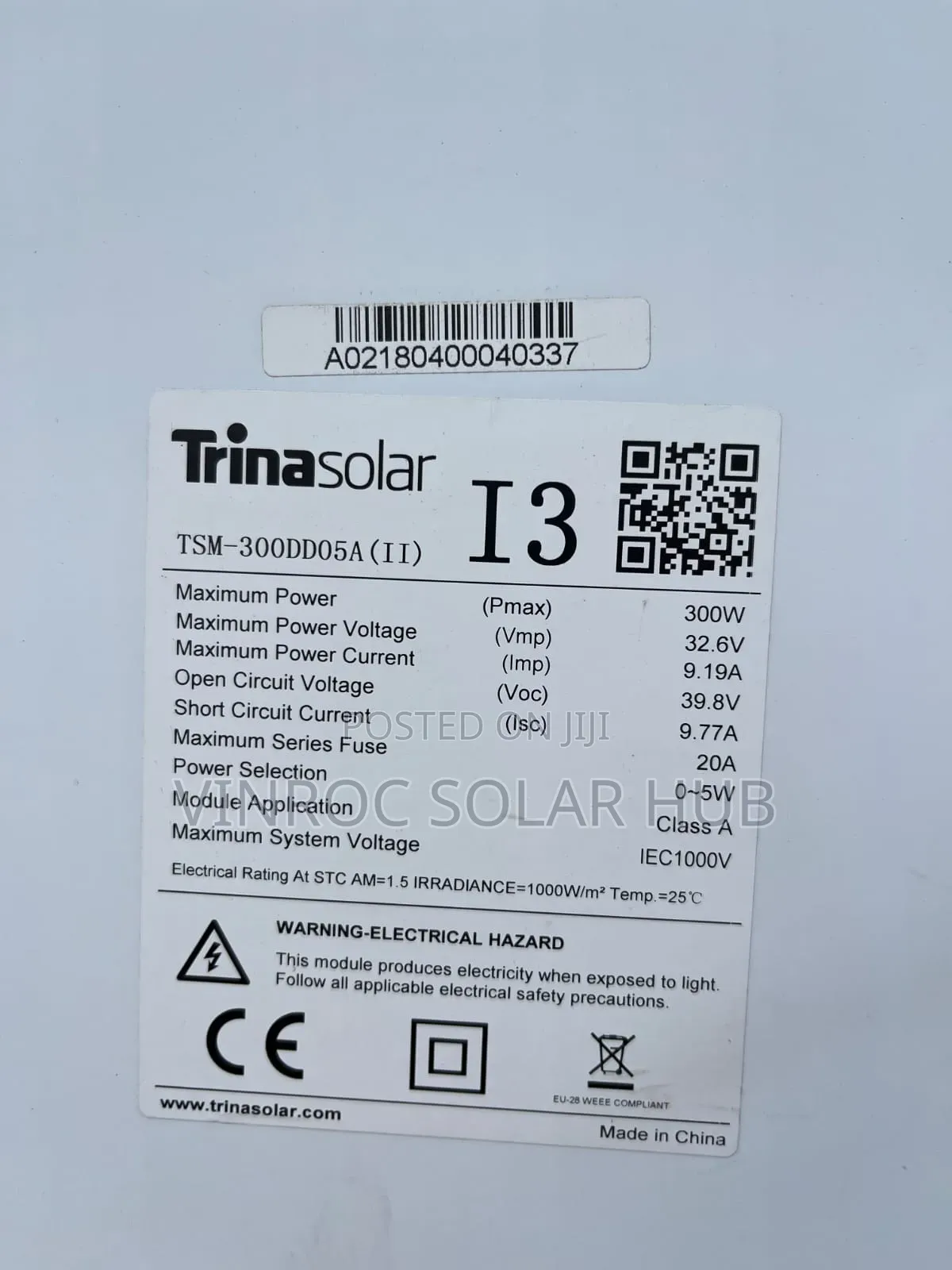 300w Trina Solar Panels