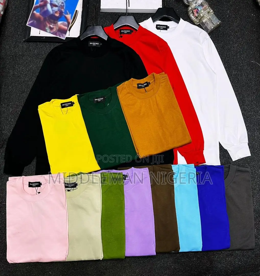 Balenciaga Plain Long Sleeves Shirt