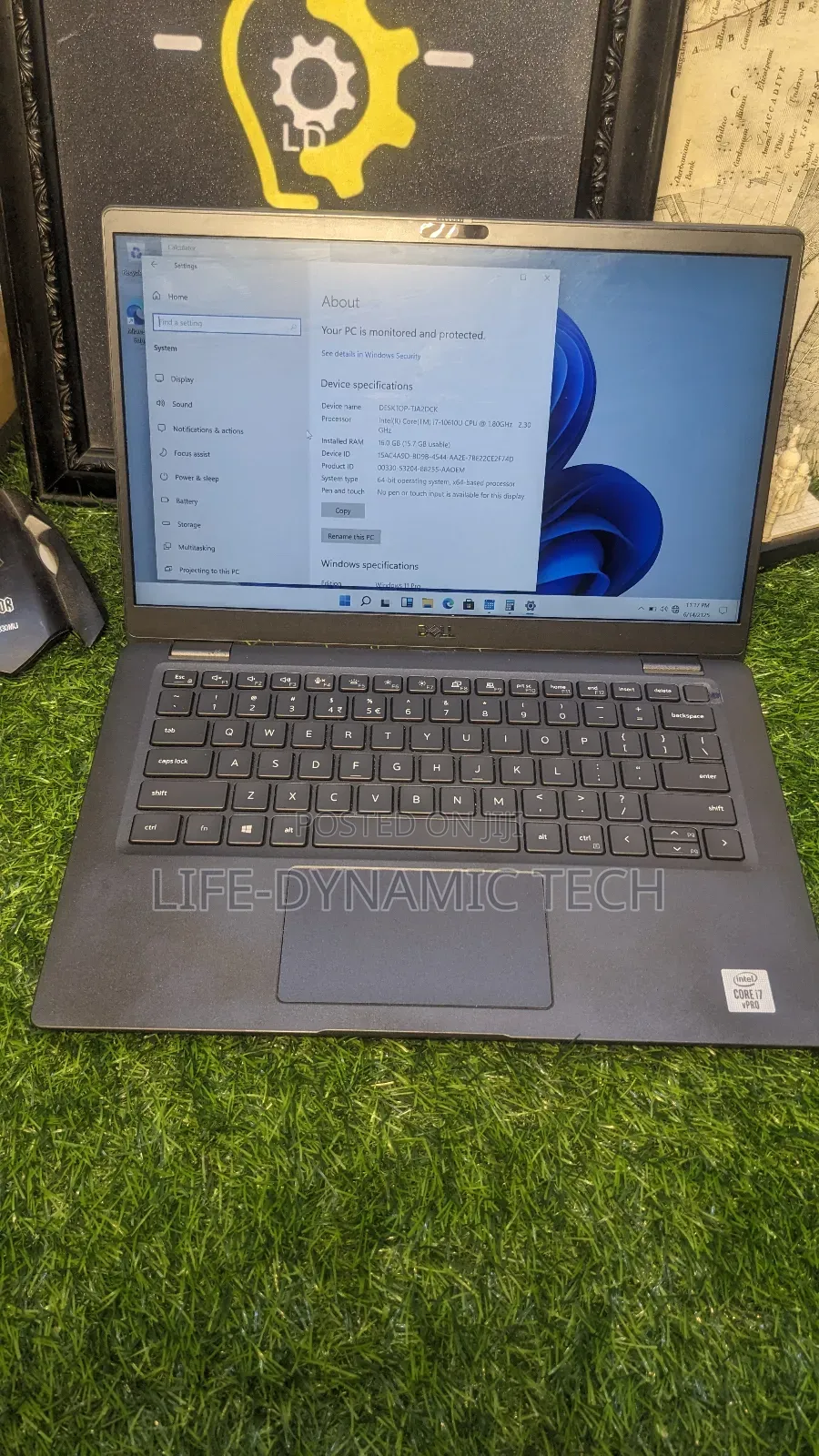 Laptop Dell 16GB Intel Core I7 SSD 256GB