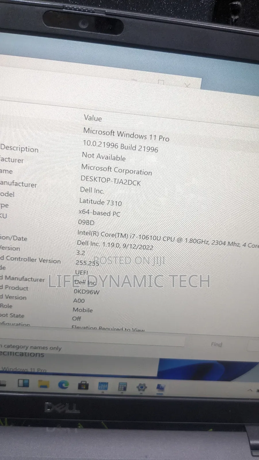 Laptop Dell 16GB Intel Core I7 SSD 256GB
