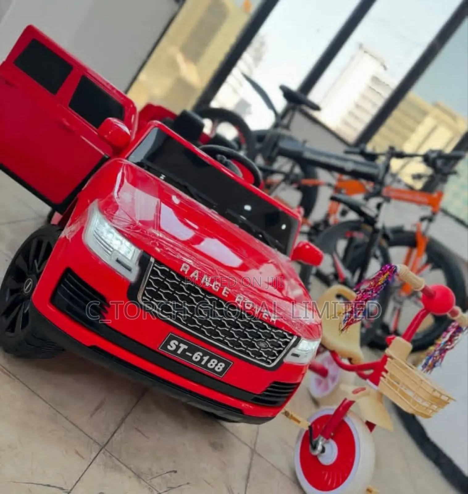 Range Rover and Tricycle