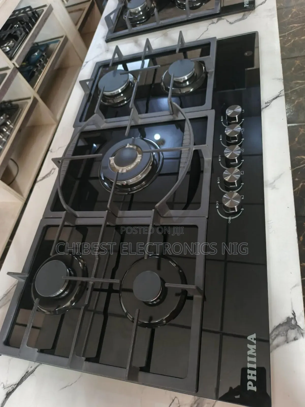 Original Quality Phiima Built-in 5 Burners Gas Cooker Hob 90cm Copper