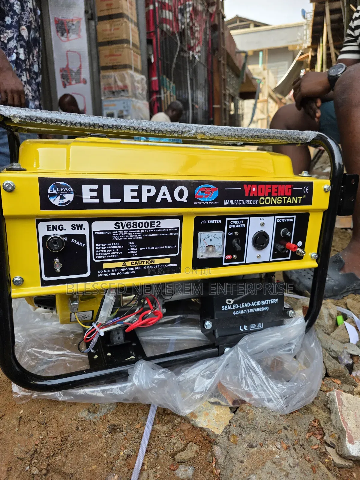 (4.5kva)Elepaq Constant Petrol Generator Model Sv6800e2 100%Copper Coi