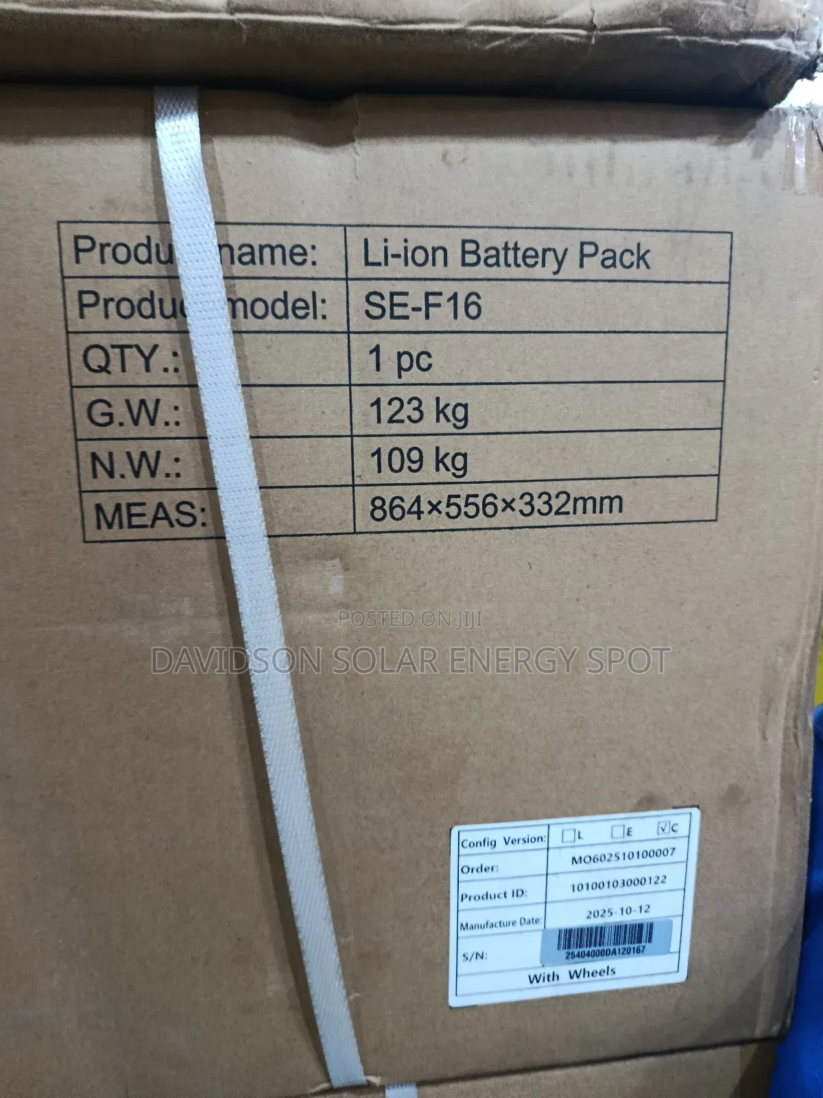 16kwh Deye Solar Lithium Ion Battery