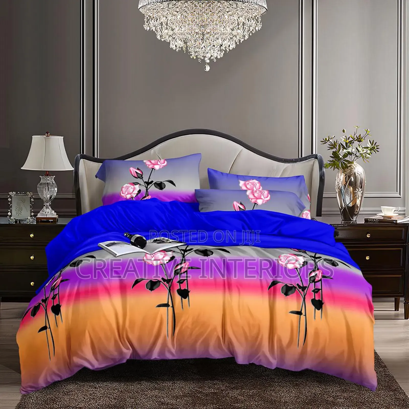6by6 Duvet With 4 Pillow Case and Bedspread