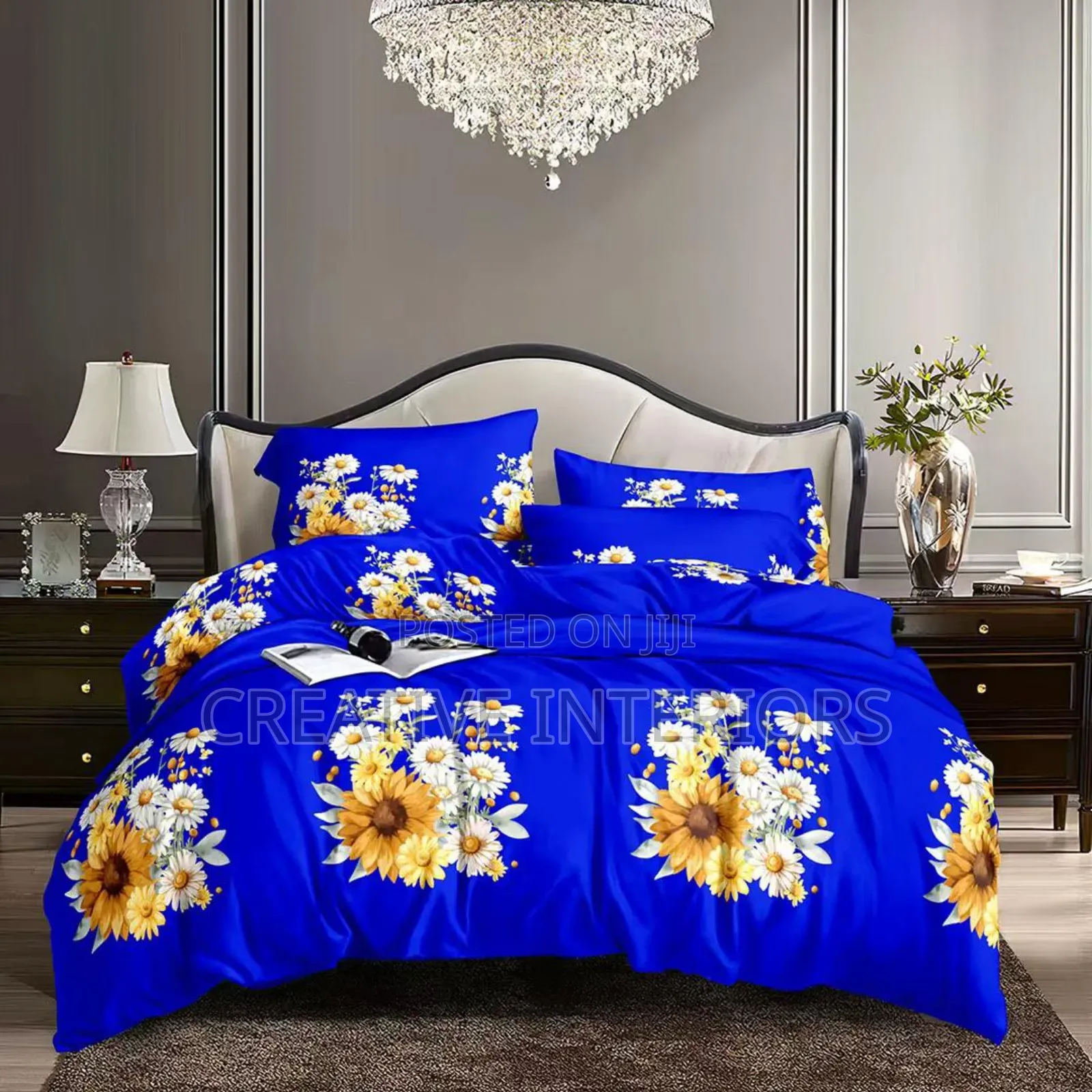 6by6 Duvet With 4 Pillow Case and Bedspread