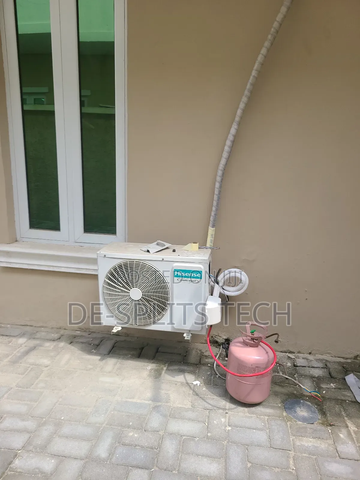 1hp Inveter Hisense Ac Professionally Installed by De-Splits Tech