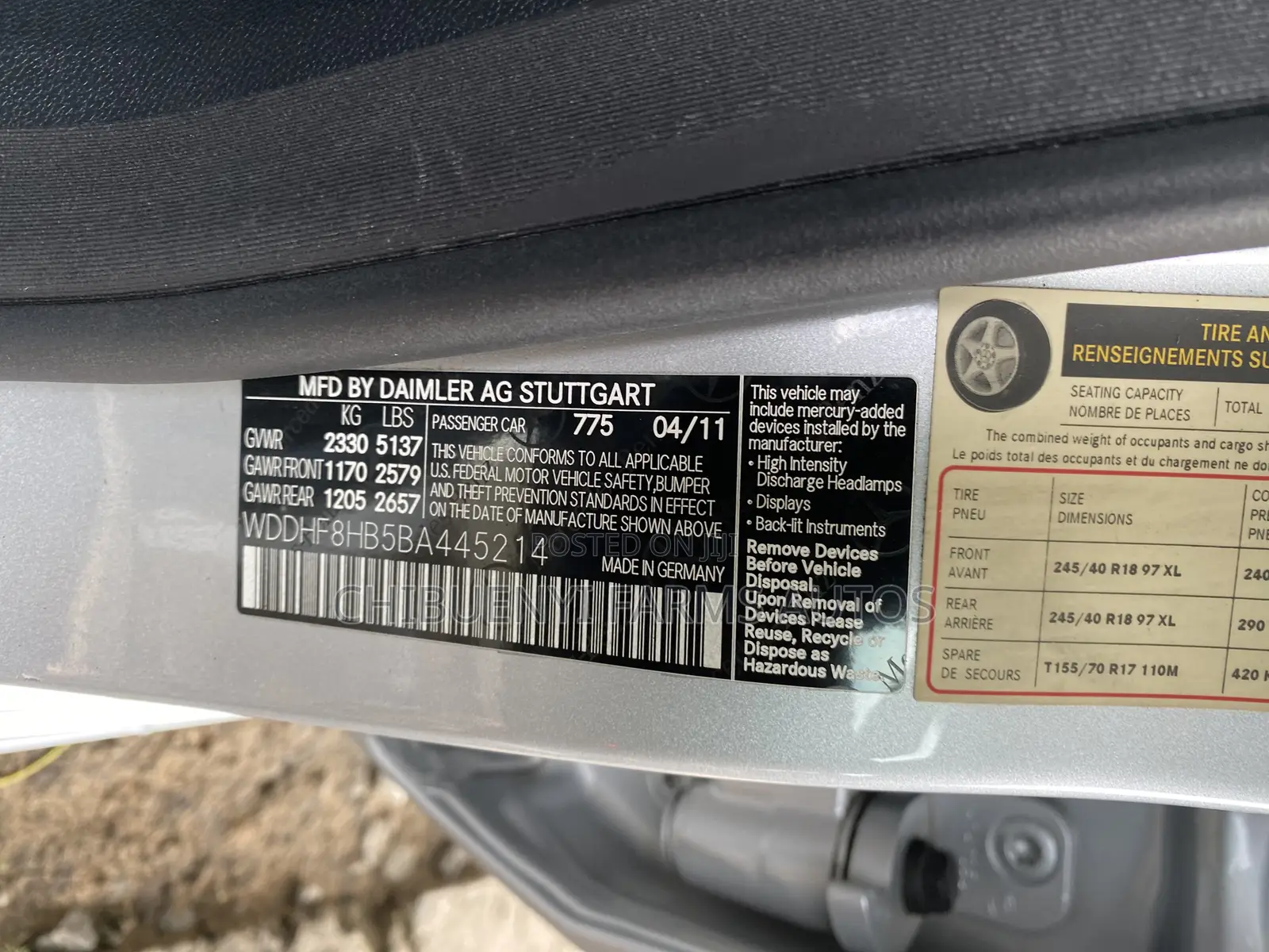Mercedes-Benz E350 Base 4Matic Sedan AWD (3.5L 6cyl 7A) 2011 Silver