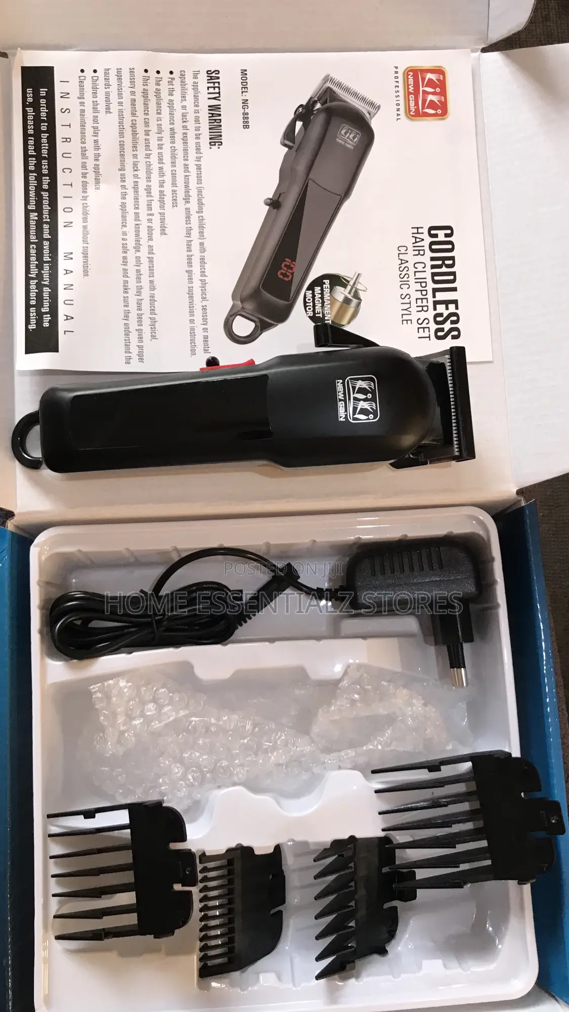 Improved Rechargeable Cordless Digital Kiki Clipper