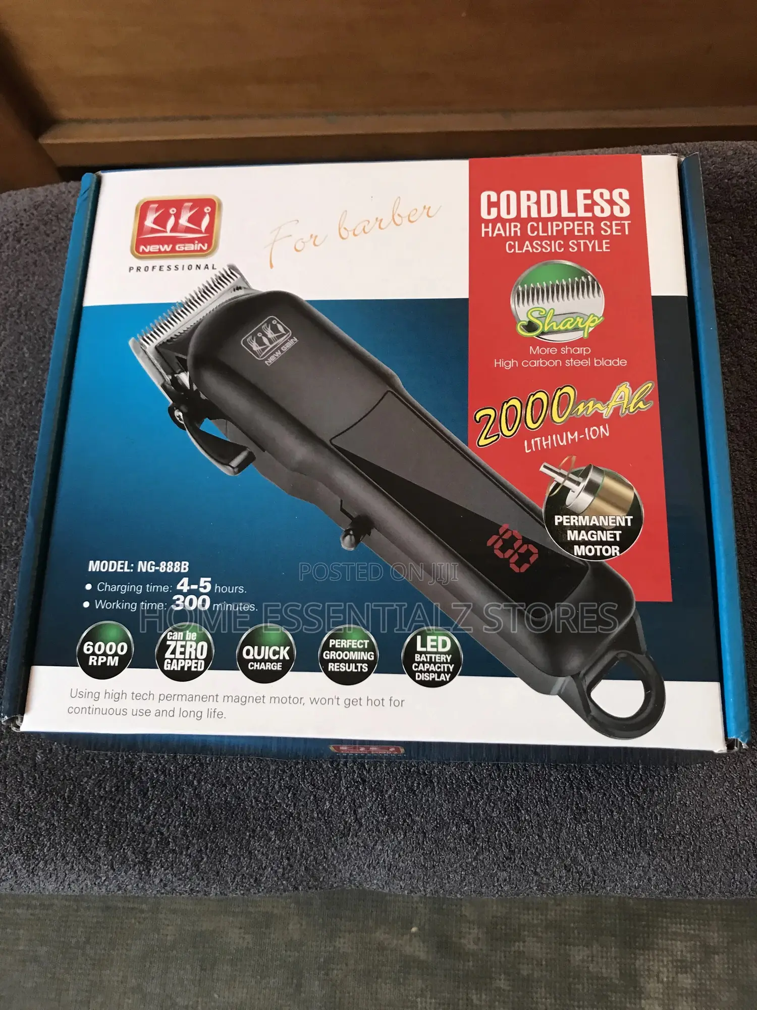 Improved Rechargeable Cordless Digital Kiki Clipper