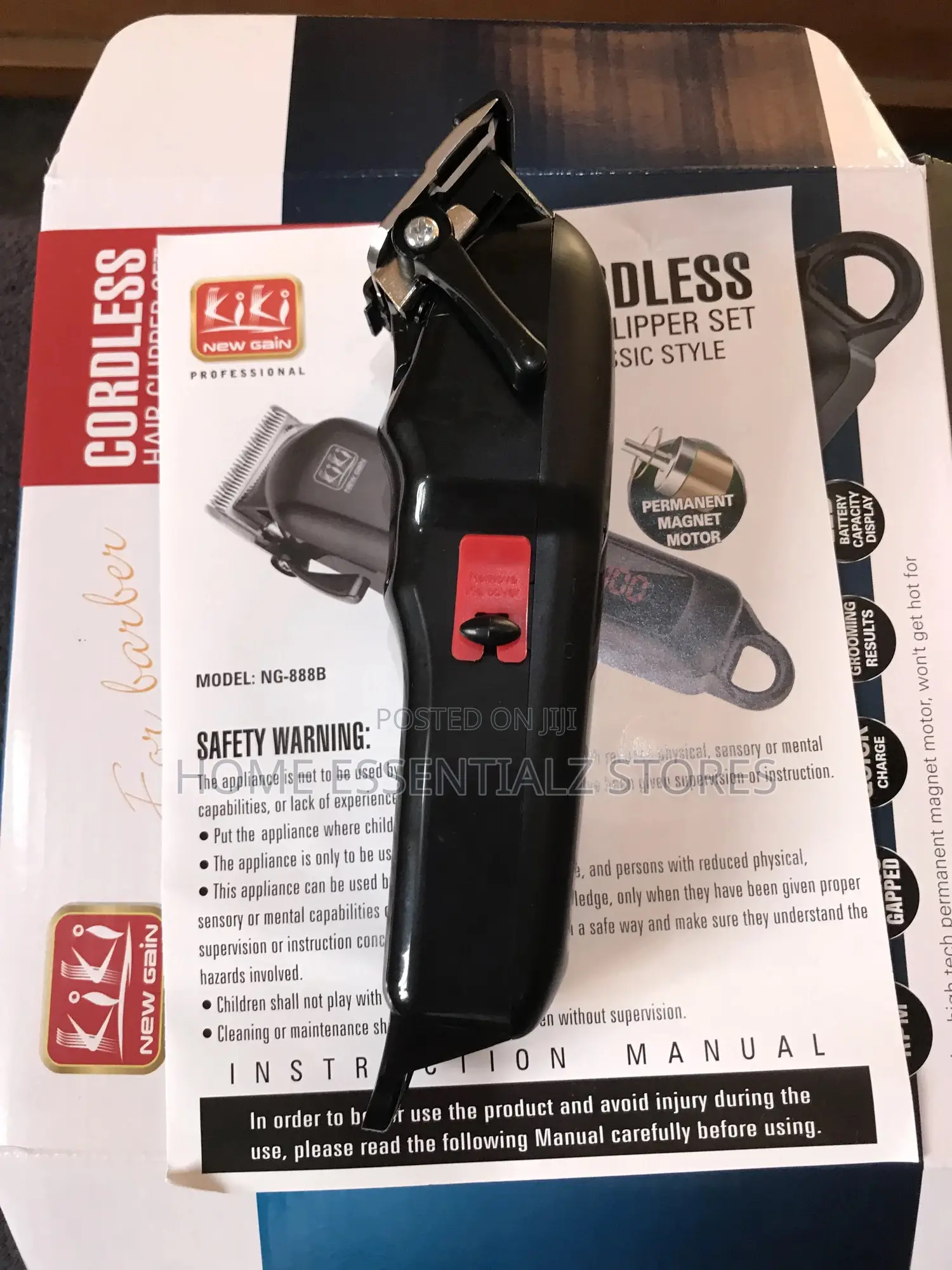 Improved Rechargeable Cordless Digital Kiki Clipper
