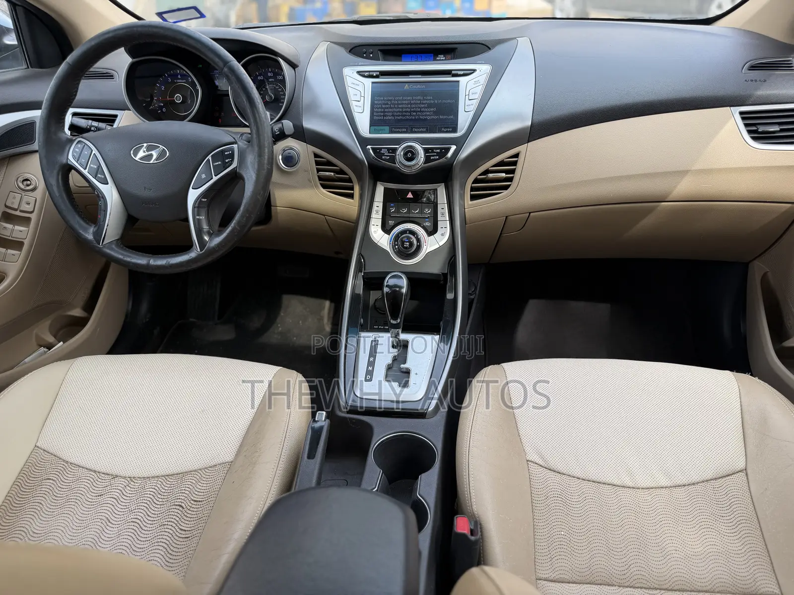 Hyundai Elantra Limited 2012 Blue