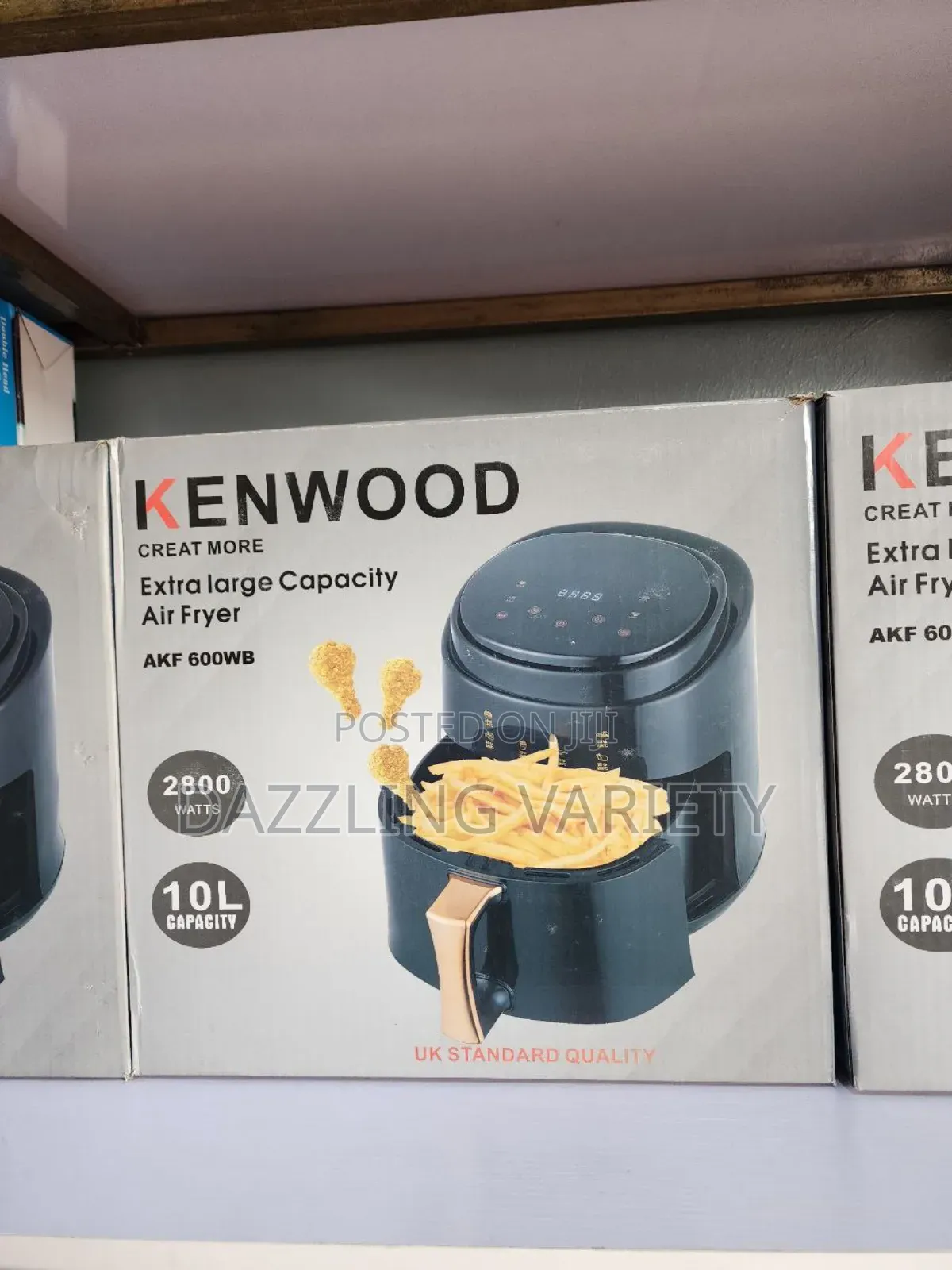 10litres Kenwood Digital Touch Screen Air Fryer