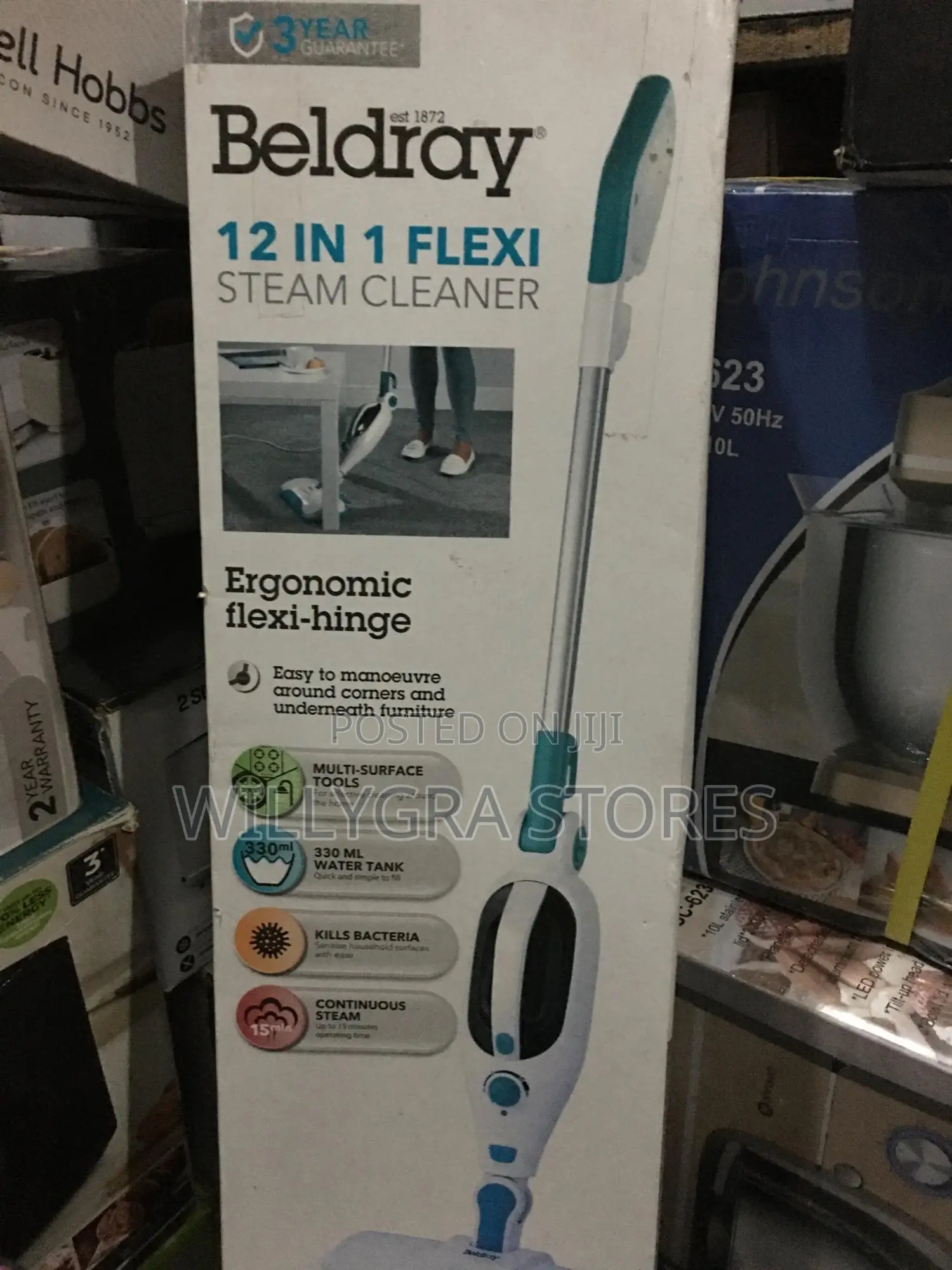 Beldray 12-in-1 Flexi Steam Cleaner