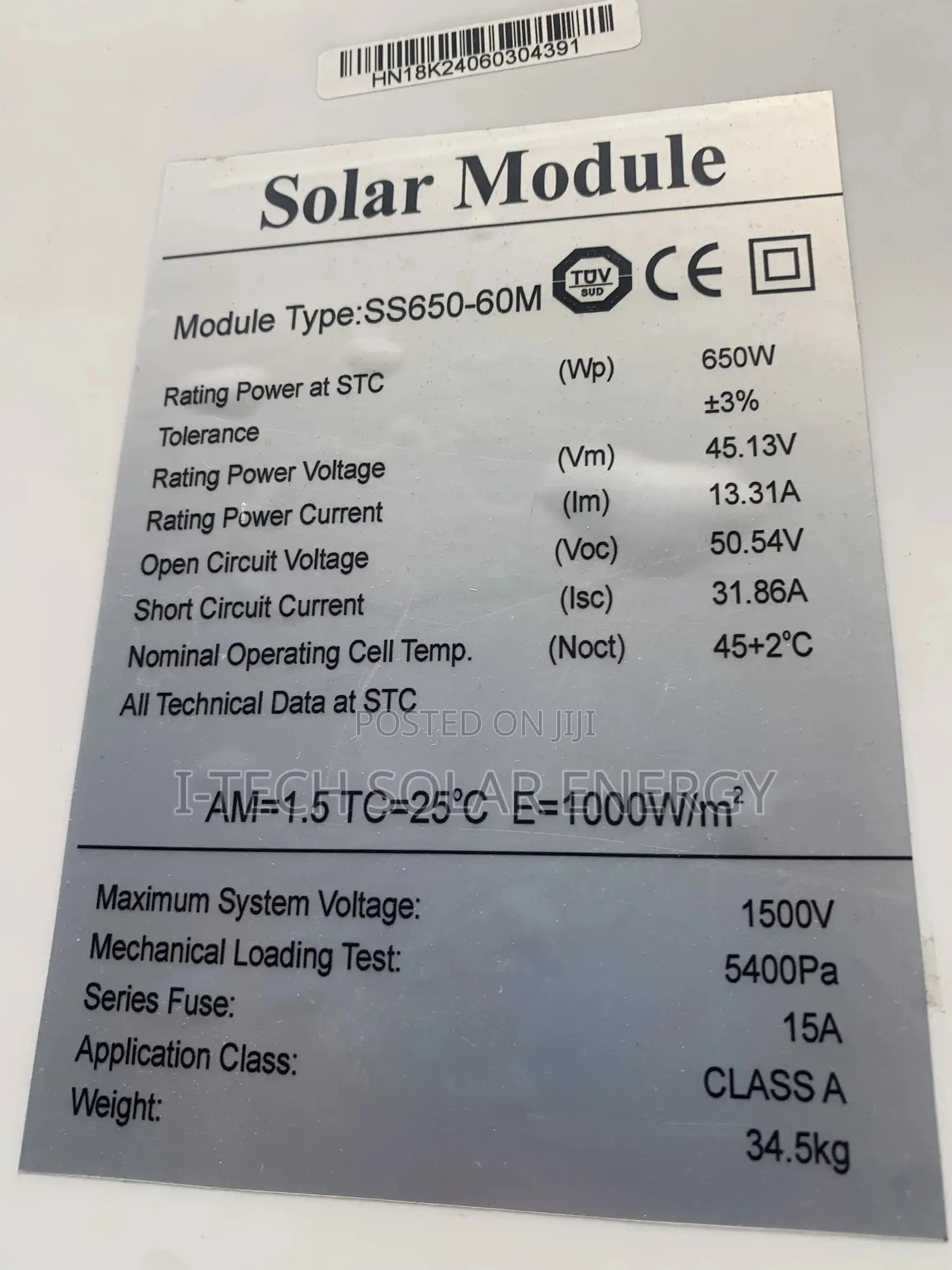 650watts Solar Module