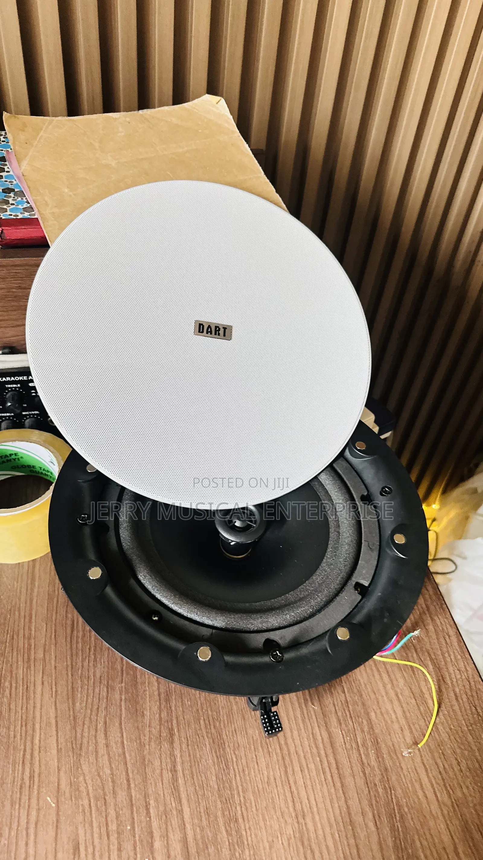 Dart 100w Framless Ceiling Speakers 8inches